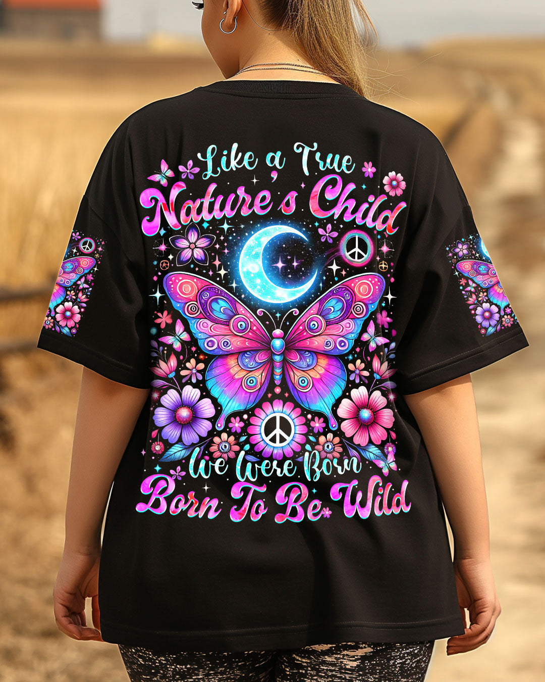 LIKE A TRUE NATURE’S CHILD BUTTERFLY ALL OVER PRINT - TYTM1803254