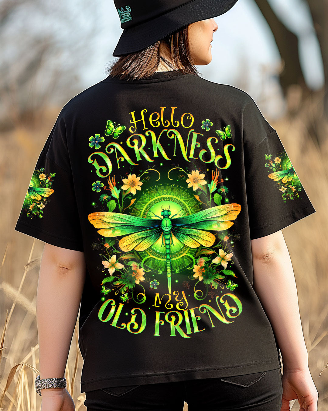 HELLO DARKNESS MY OLD FRIEND DRAGONFLY ALL OVER PRINT - TYTM2705253