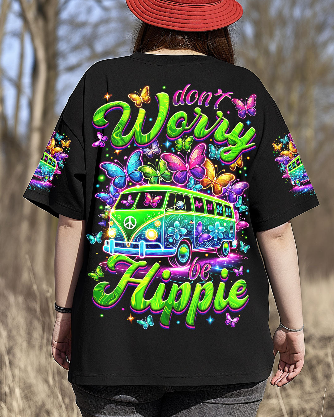 DON'T WORRY BE HIPPIE ALL OVER PRINT - TYTM2403252