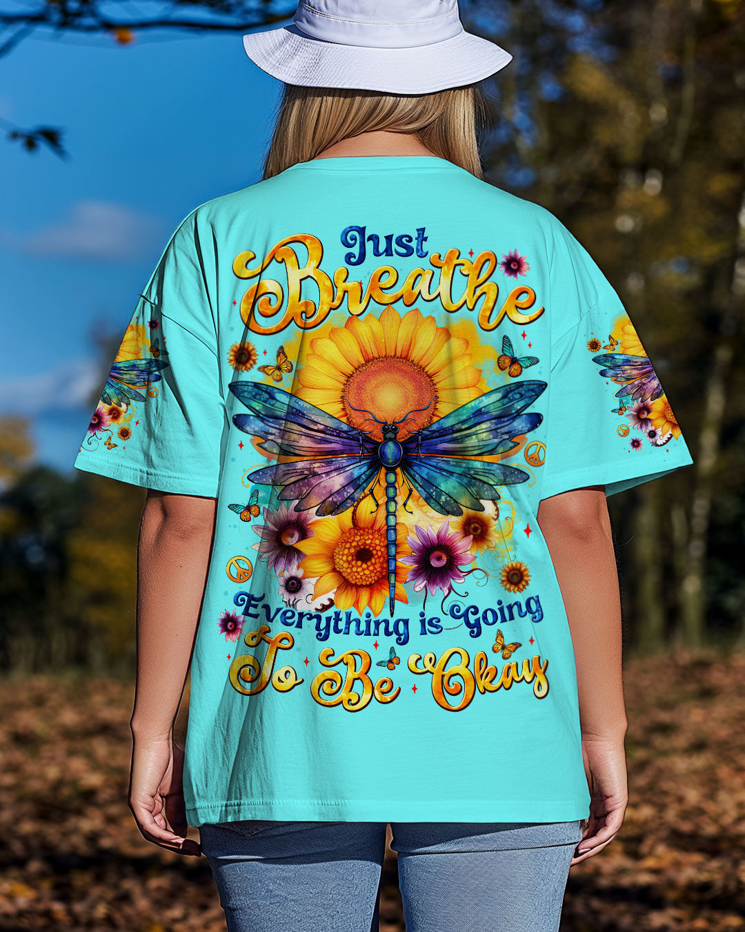 JUST BREATHE DRAGONFLY ALL OVER PRINT - TYTM1103254