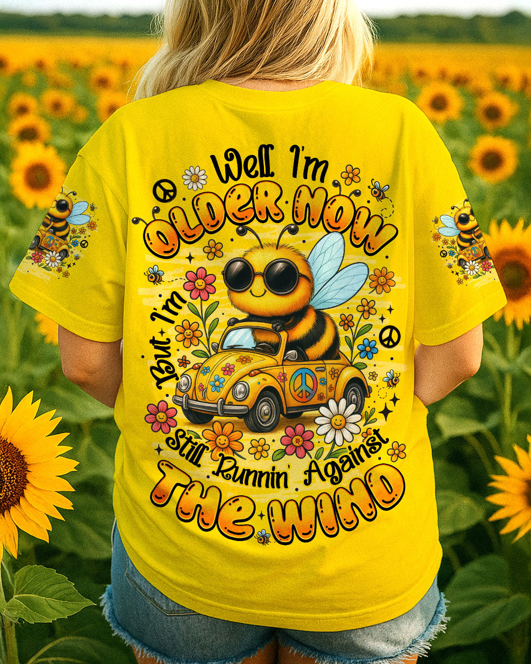 RUNNING AGAINST THE WIND BEE HIPPIE ALL OVER PRINT - TYTM0207252