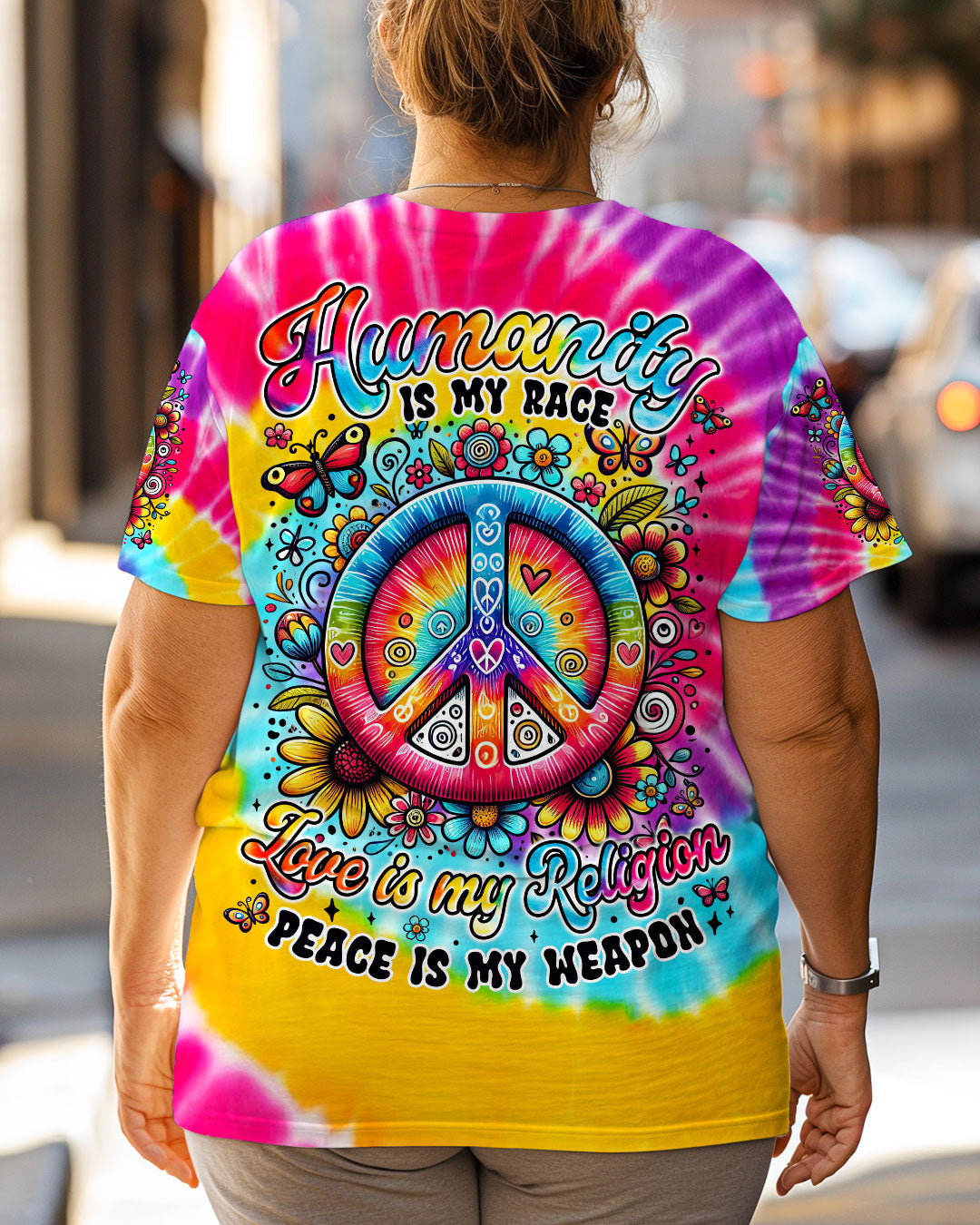 HUMANITY IS MY RACE TIE DYE ALL OVER PRINT - TYTM0503253