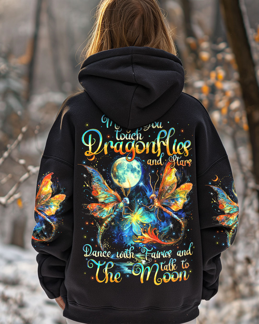 MAY YOU TOUCH DRAGONFLIES AND STARS ALL OVER PRINT - TYTM0211241