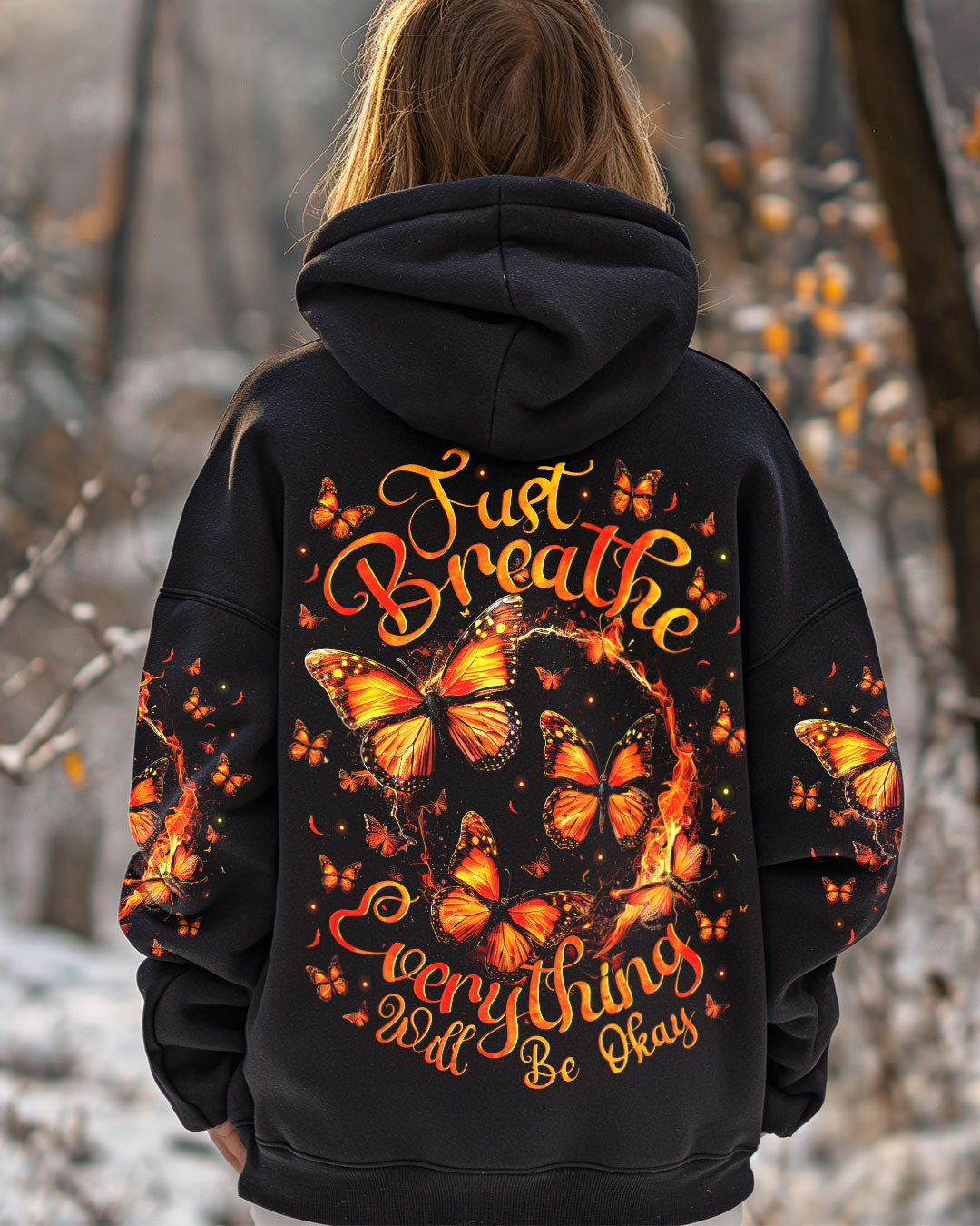 JUST BREATHE BUTTERFLIES ALL OVER PRINT - TYTM0211243