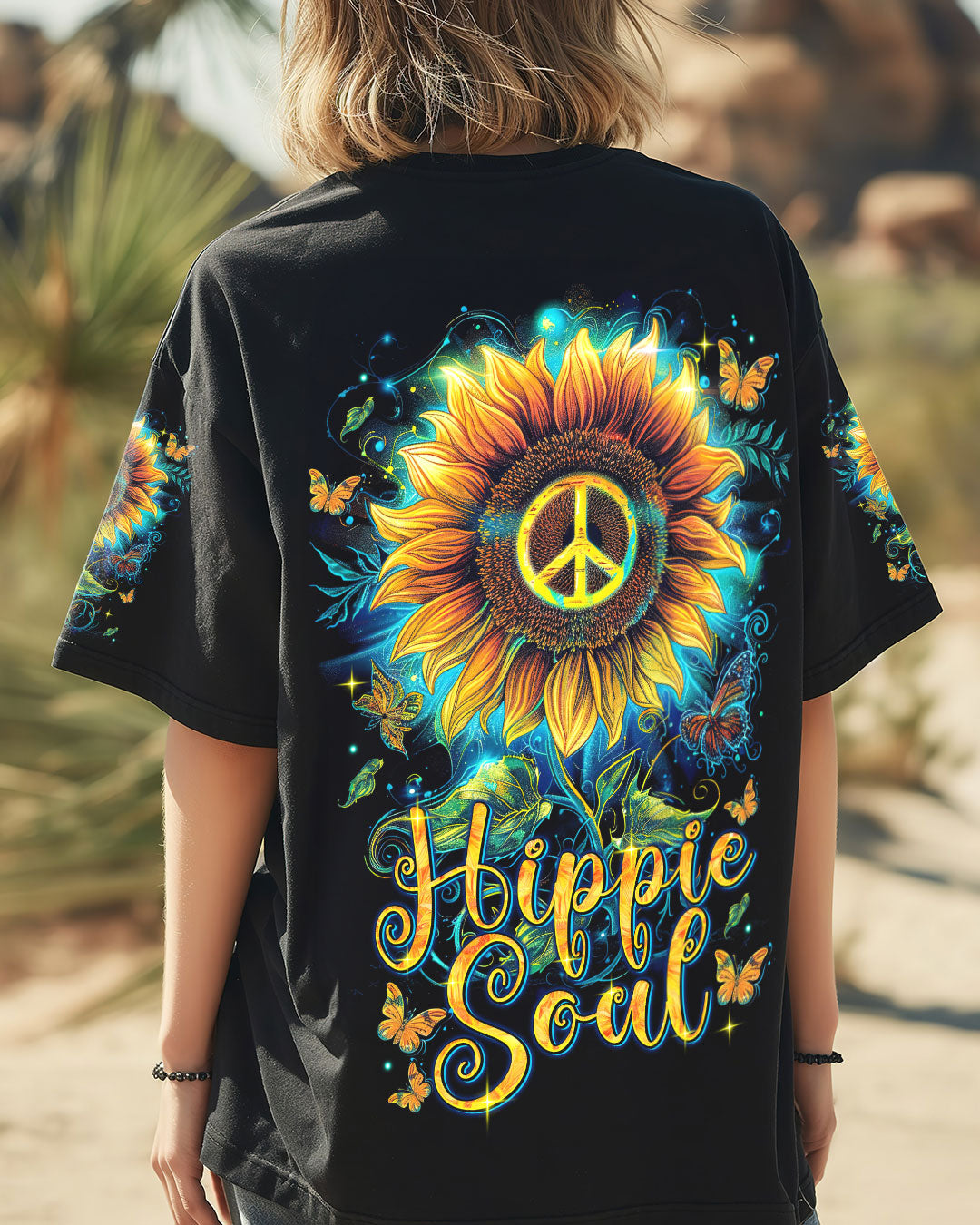 HIPPIE SOUL SUNFLOWER ALL OVER PRINT - TYTM2908242