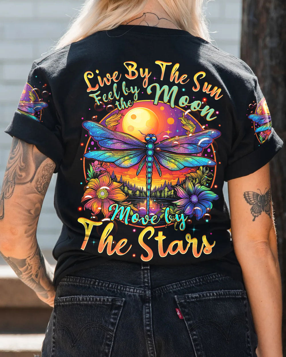 LIVE BY THE SUN DRAGONFLY ALL OVER PRINT - TYTM1707232