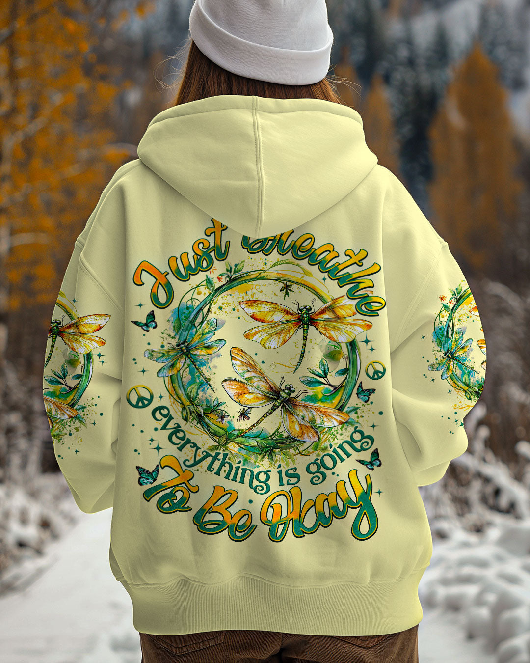 JUST BREATHE DRAGONFLY ALL OVER PRINT - TYTM0512244