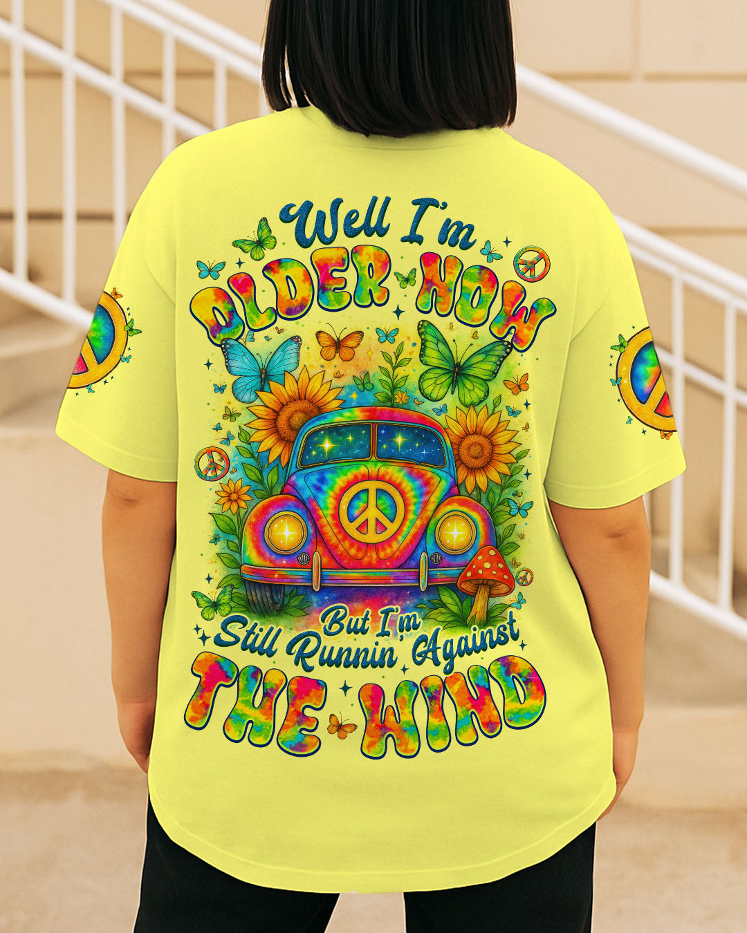 RUNNING AGAINST THE WIND CAR TIE DYE ALL OVER PRINT - TYTM1106253