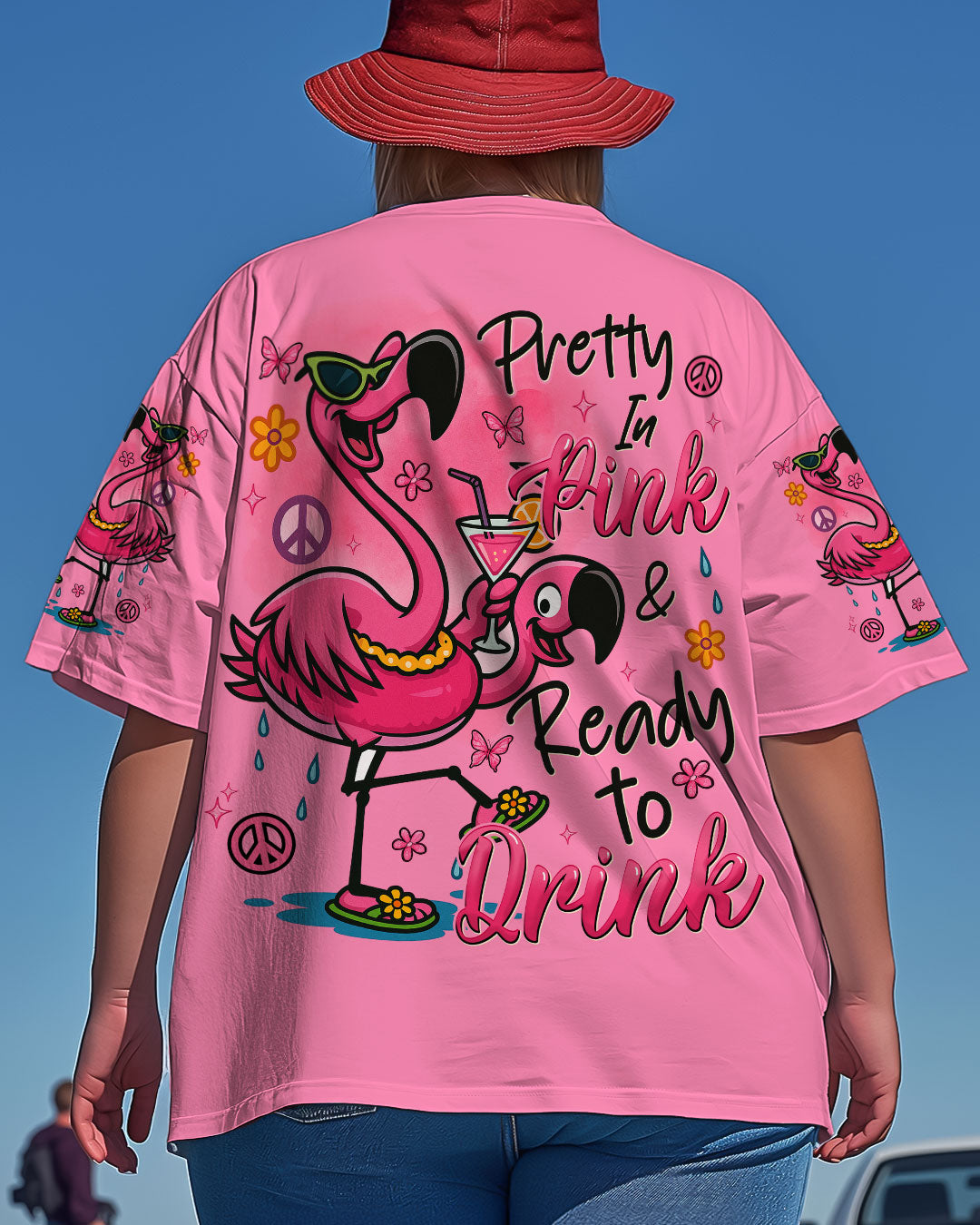PRETTY IN PINK FLAMINGO ALL OVER PRINT - TYTM0404251