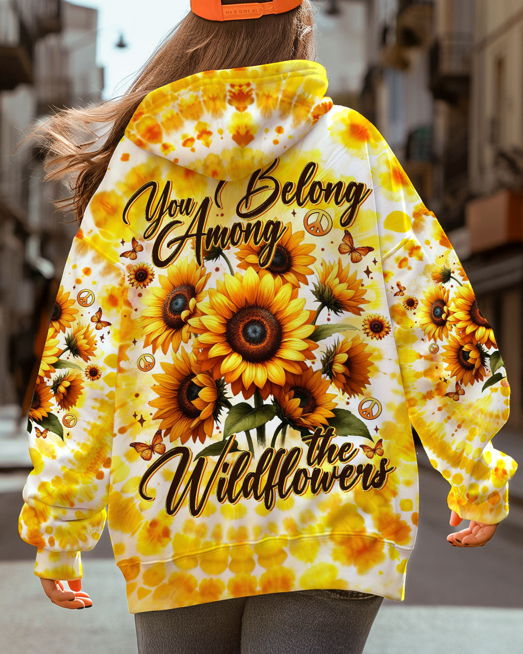YOU BELONG AMONG THE WILDFLOWERS SUNFLOWERS TIE DYE ALL OVER PRINT - TYTM2002253