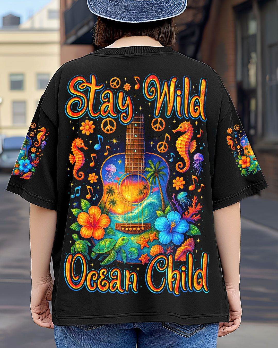 STAY WILD OCEAN CHILD GUITAR ALL OVER PRINT - TYTM0404254