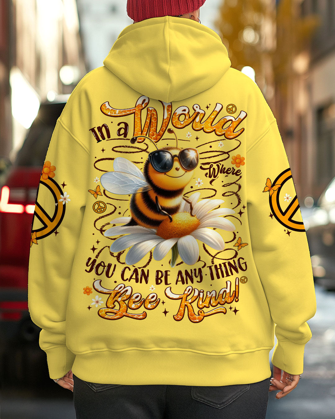 IN A WORLD WHERE YOU CAN BE ANYTHING BEE KIND ALL OVER PRINT - TYTM0506251