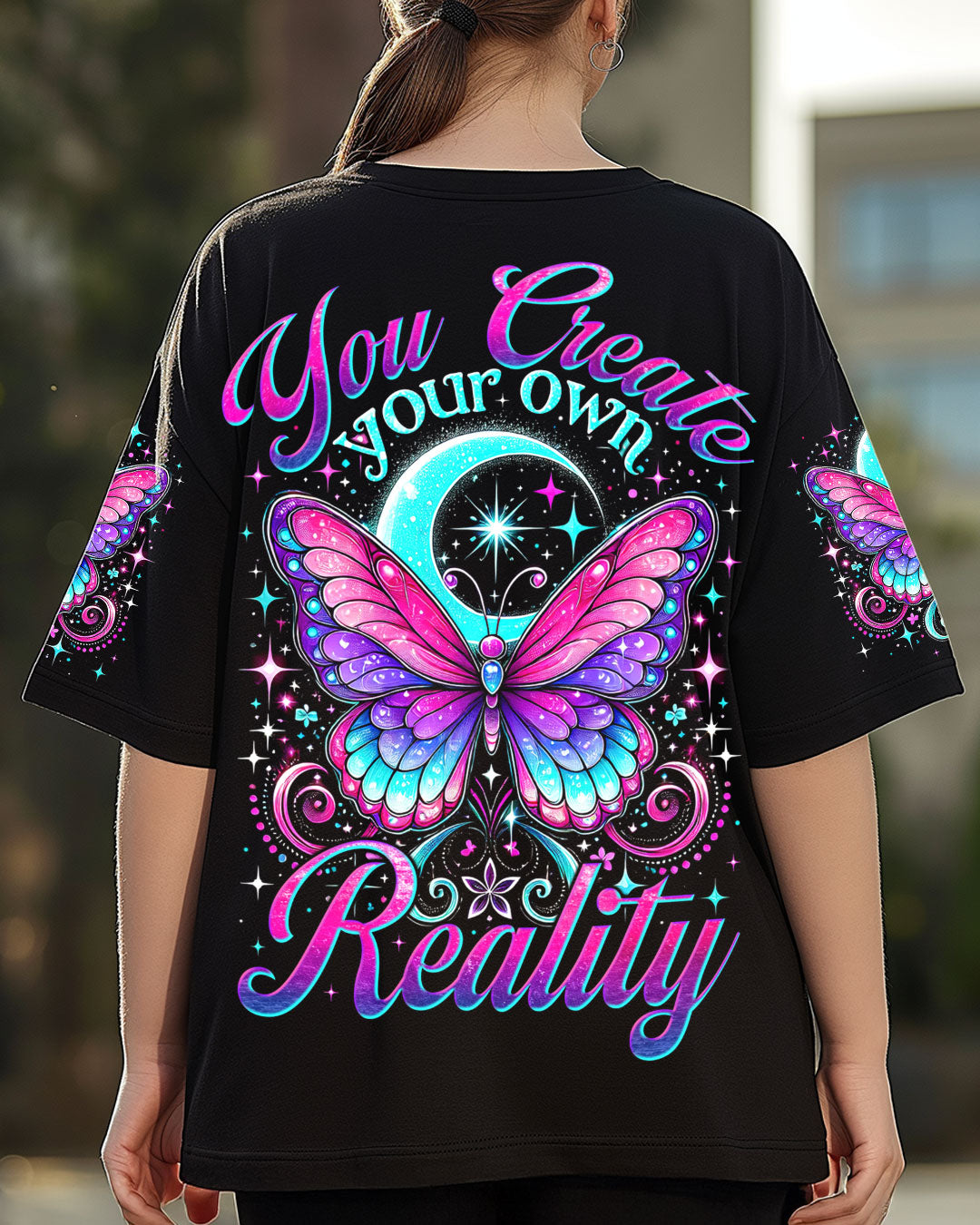 YOU CREATE YOUR OWN REALITY BUTTERFLY ALL OVER PRINT - TYTM0603252