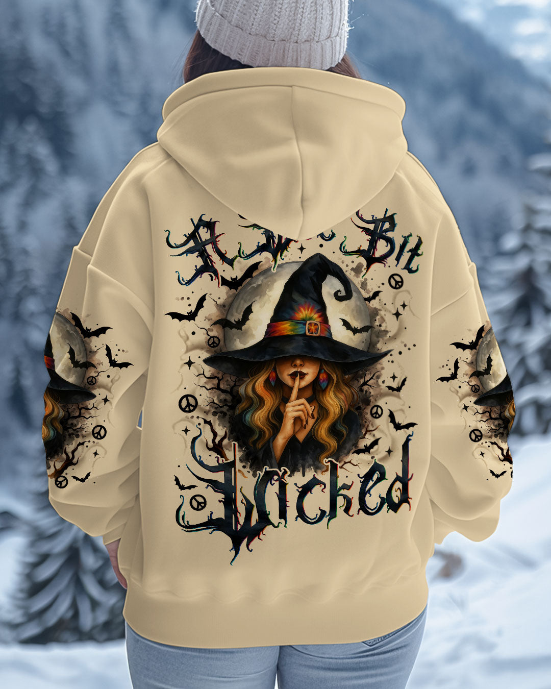 A WEE BIT WICKED HIPPIE WITCH HALLOWEEN ALL OVER PRINT - TYTM1306253