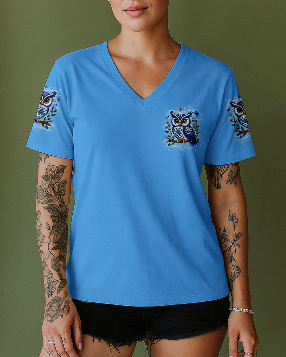WHISPER WORDS OF WISDOM LET IT BE OWL ALL OVER PRINT - YHLN0710253