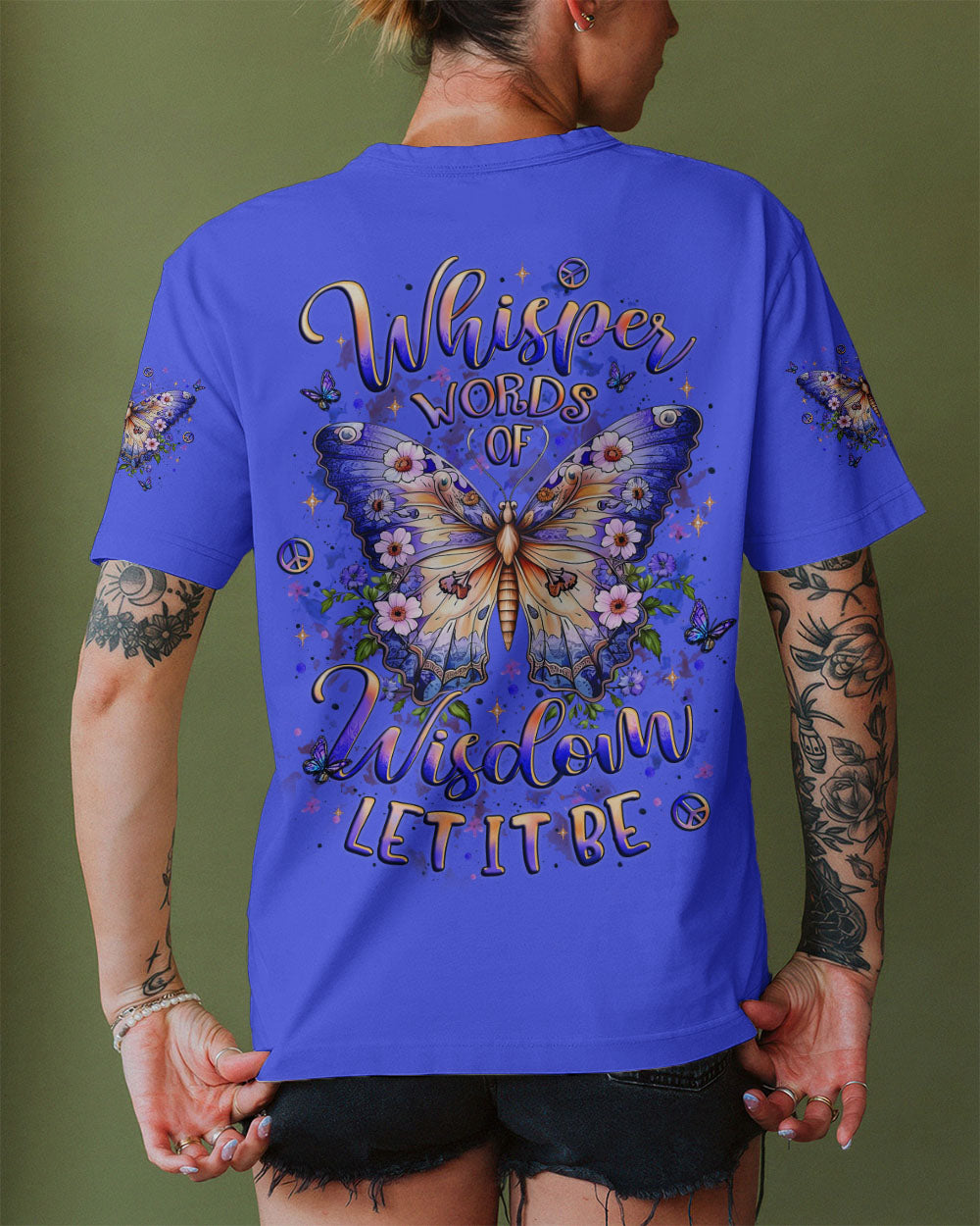 WHISPER WORDS OF WISDOM LET IT BE BUTTERFLY ALL OVER PRINT - YHLT2010251