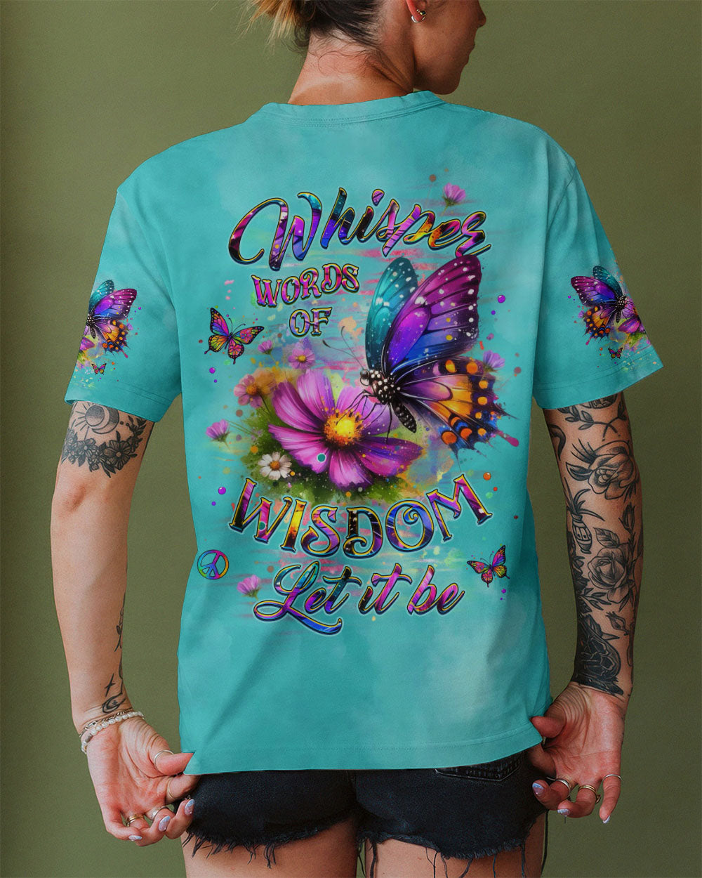 WHISPER WORDS OF WISDOM LET IT BE BUTTERFLY ALL OVER PRINT -  YHHG2808253