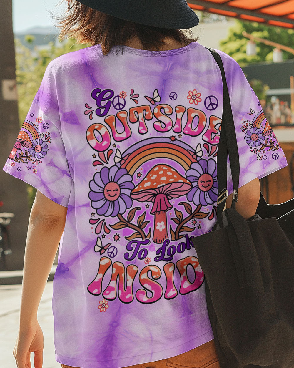 GO OUTSIDE TO LOOK INSIDE TIE DYE ALL OVER PRINT - TYQY2308243