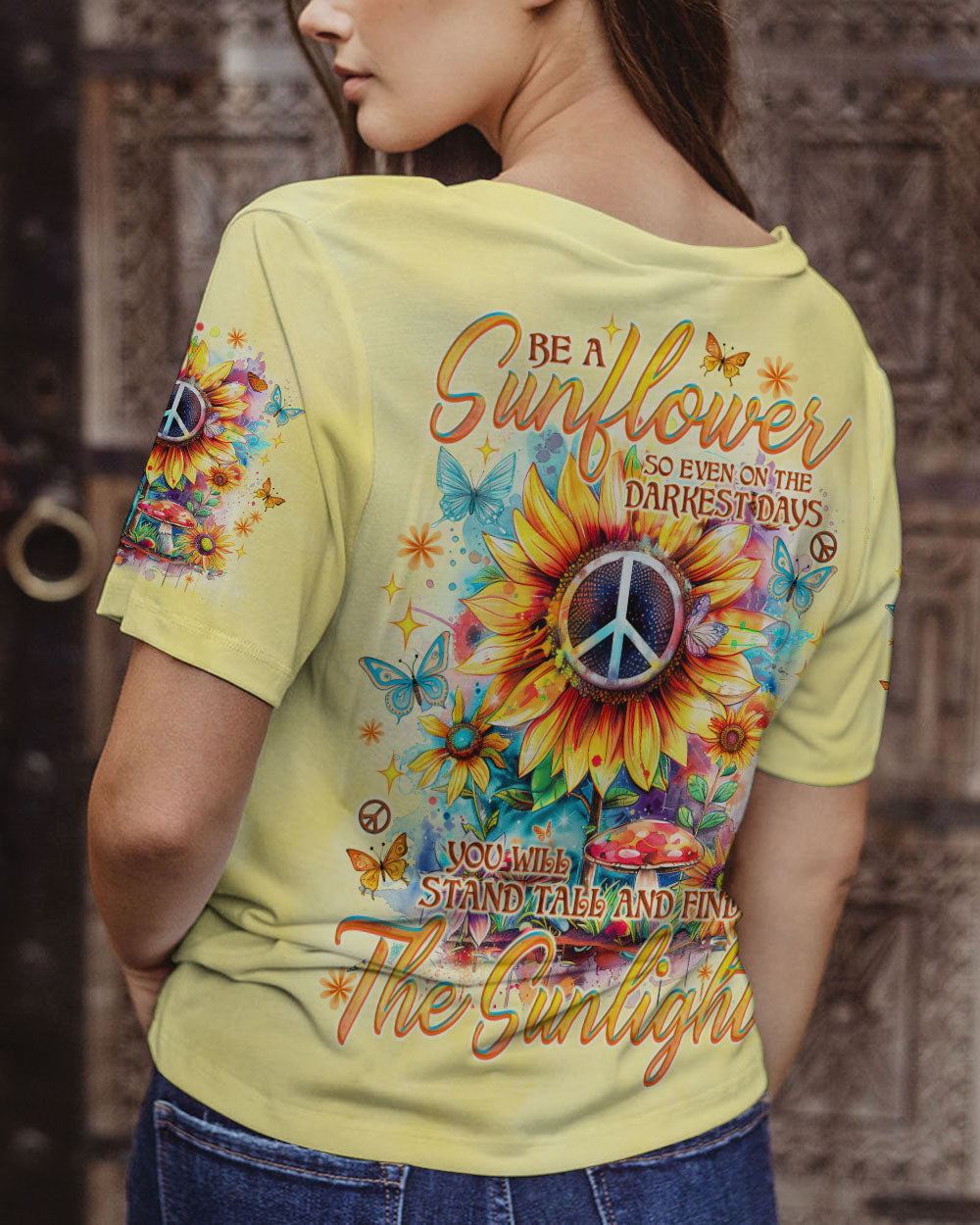 BE A SUNFLOWER ALL OVER PRINT - TLNO1308241
