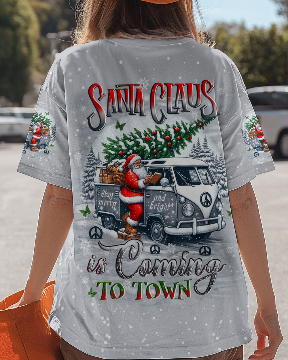 SANTA CLAUS IS COMING CHRISTMAS ALL OVER PRINT - YHLT2910241