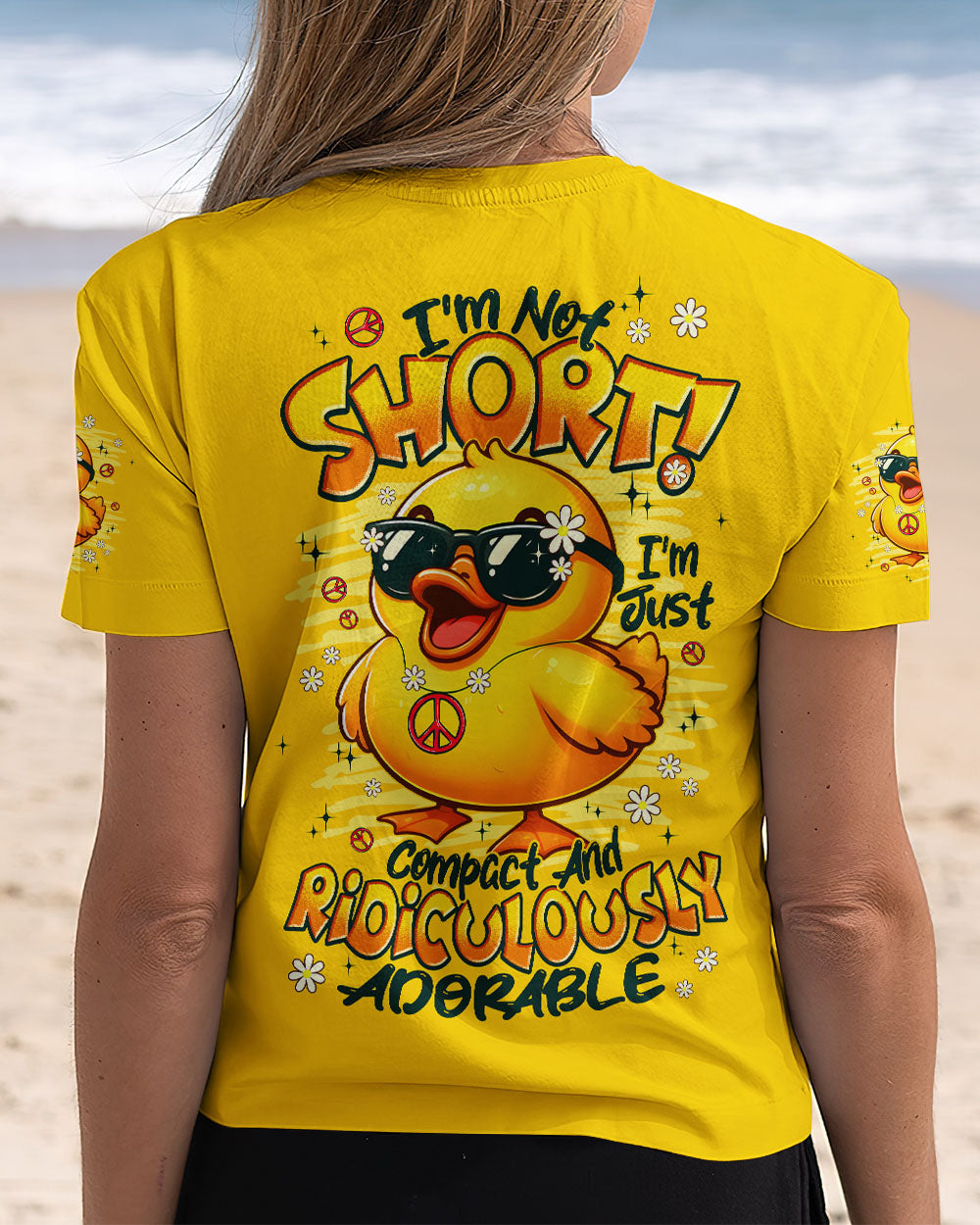 I'M NOT SHORT DUCK HIPPIE ALL OVER PRINT - TYPQ2307253