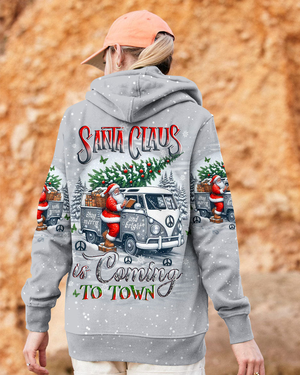 SANTA CLAUS IS COMING CHRISTMAS ALL OVER PRINT - YHLT2910241