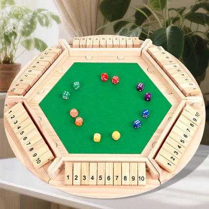 🔥Only 10 Sets Left!🕹️SHUT THE BOX-WOODEN DICE BOARD GAME