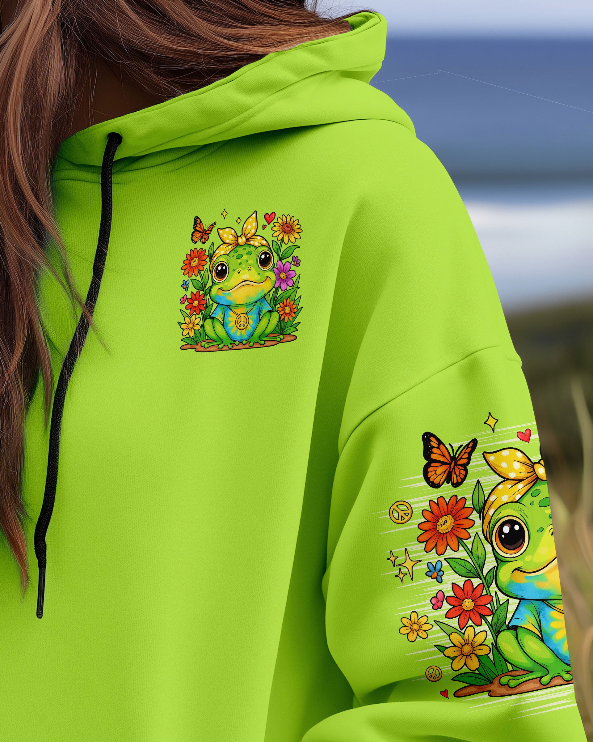 BE YOU THE WORLD WILL ADJUST FROG ALL OVER PRINT - TLNO2509252