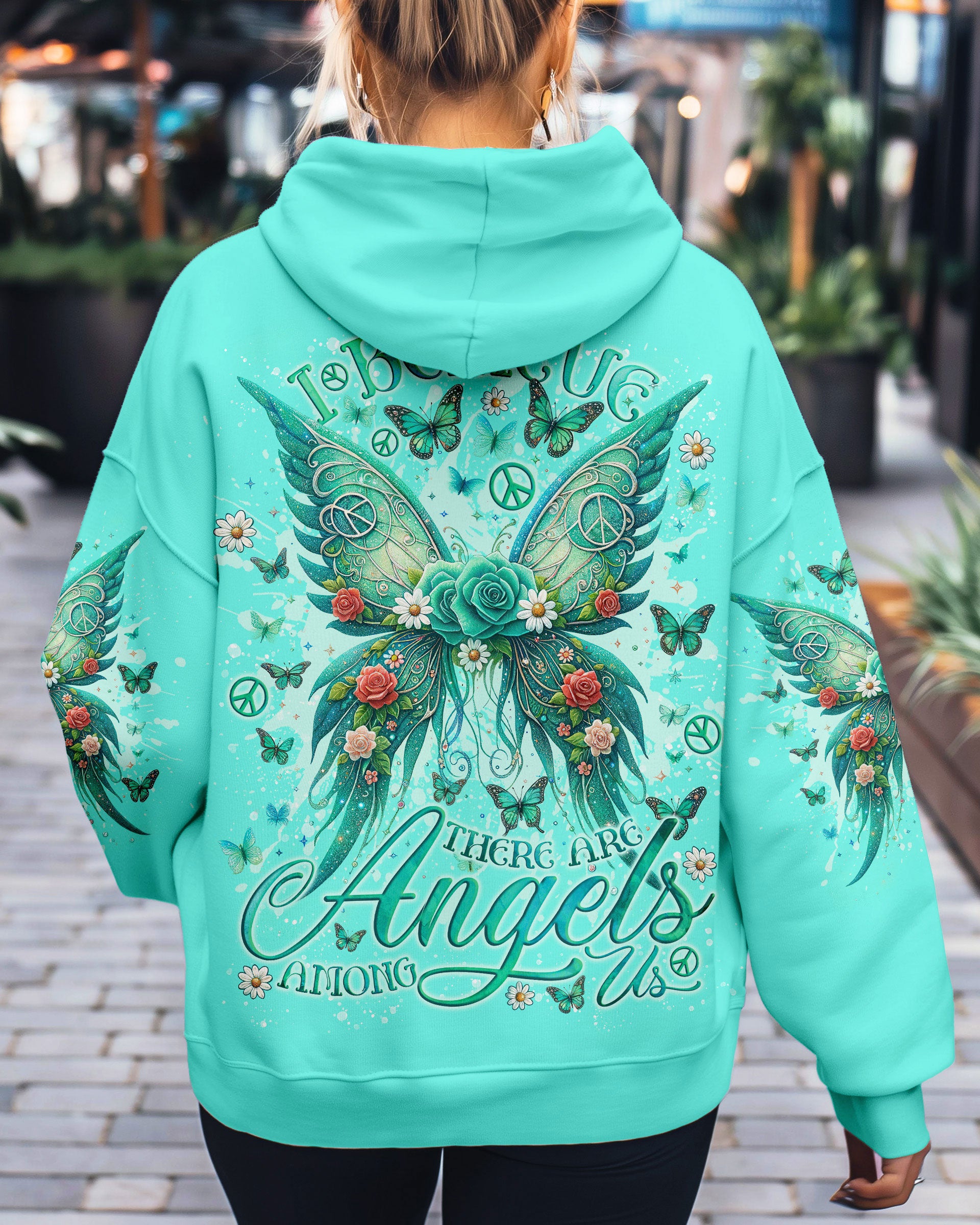 I BELIEVE THERE ARE ANGELS AMONG US WINGS ALL OVER PRINT - TLNO1812231