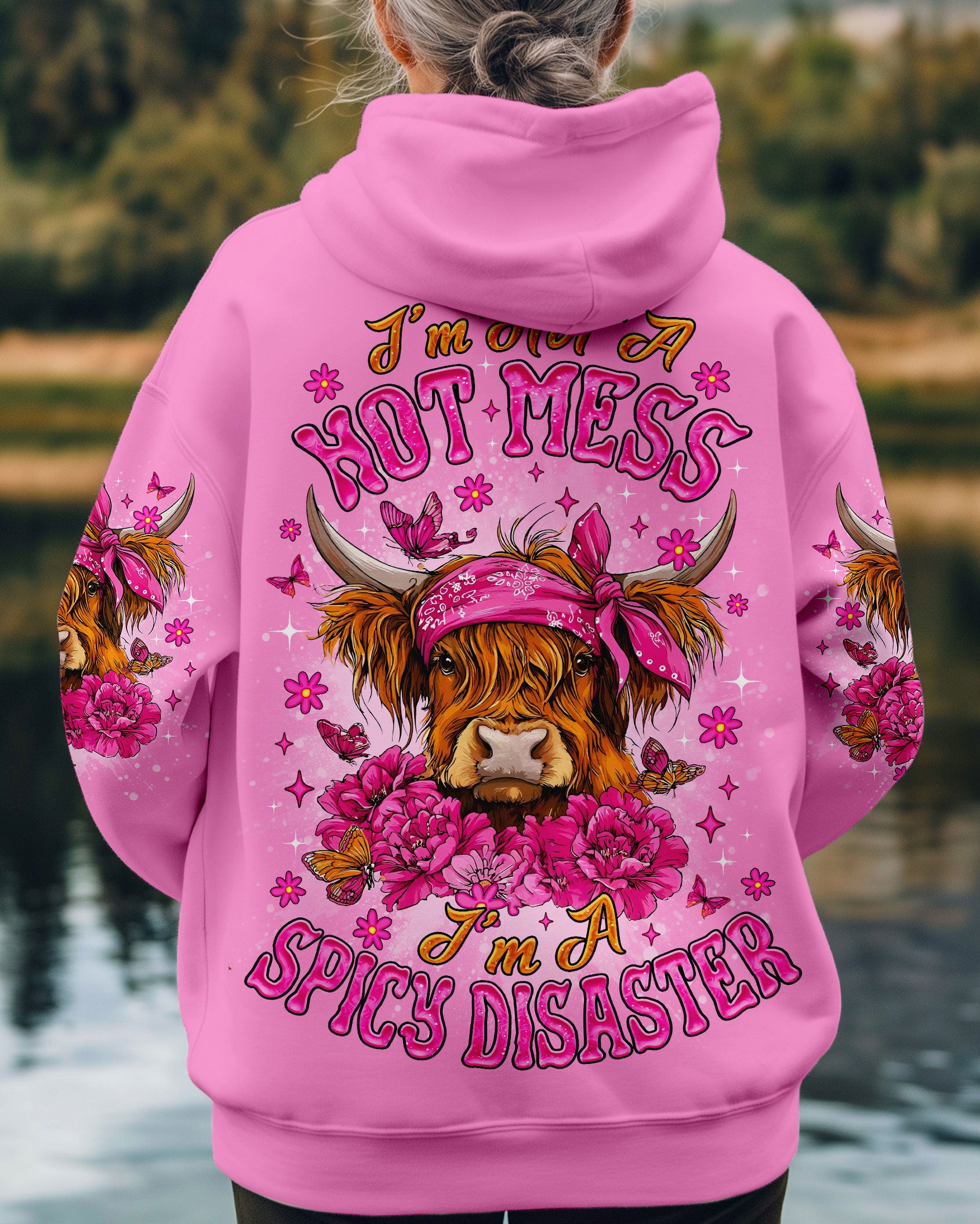 I'M NOT A HOT MESS COW ALL OVER PRINT  - TLNO0309252
