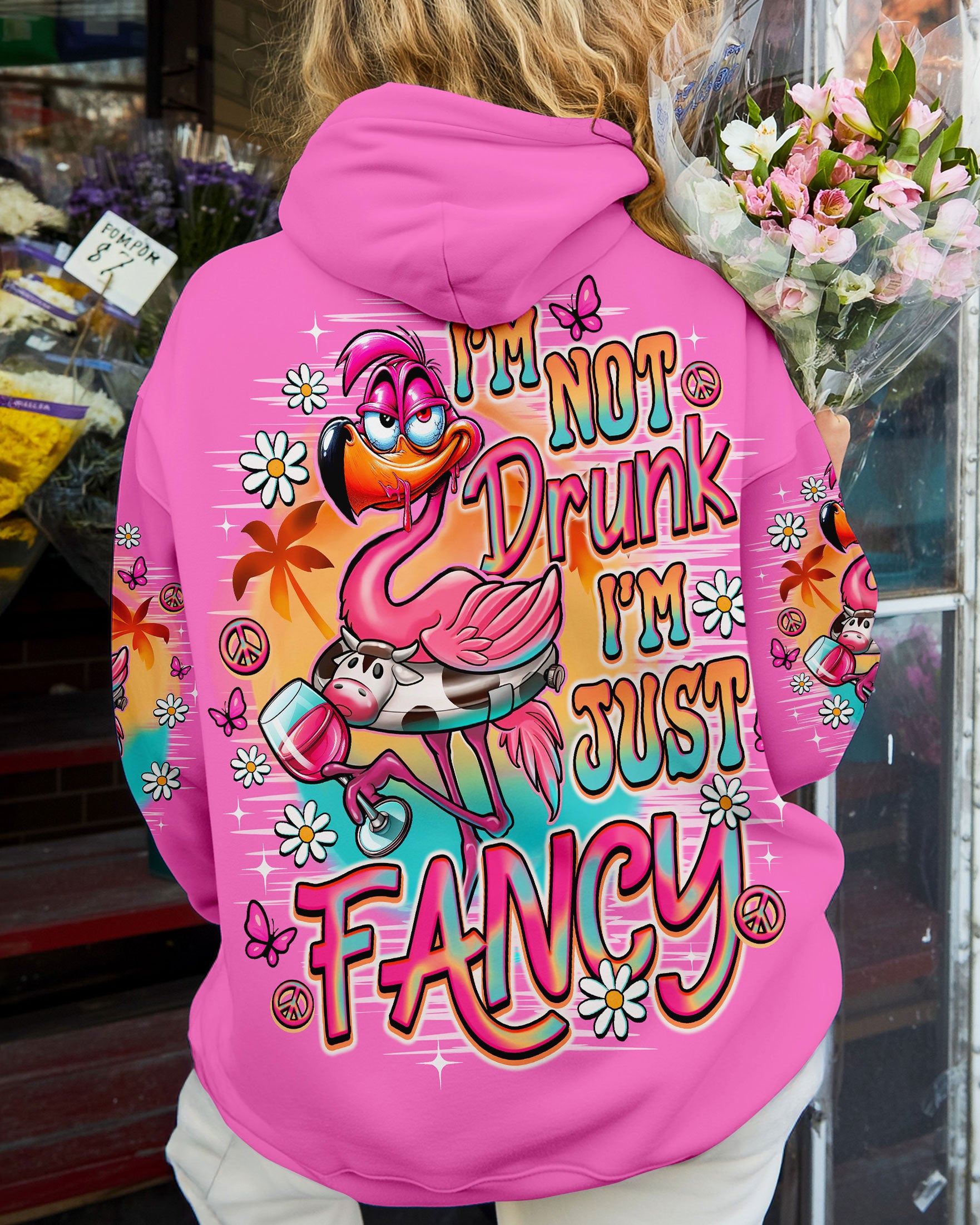 I'M JUST FANCY FLAMINGO ALL OVER PRINT - TLNO2209251