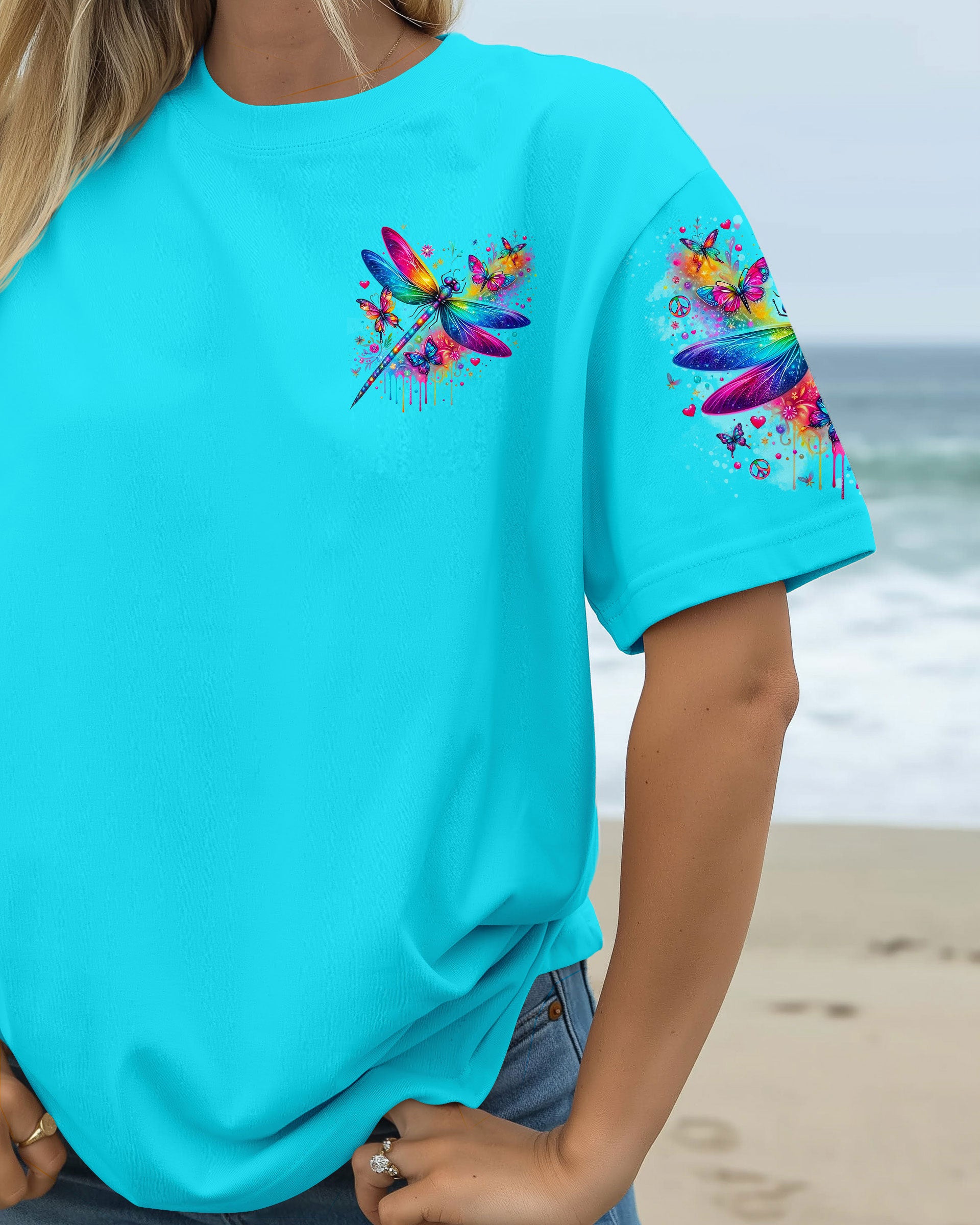 I BELIEVE THERE ARE ANGELS AMONG US DRAGONFLY ALL OVER PRINT - TLNO0810252