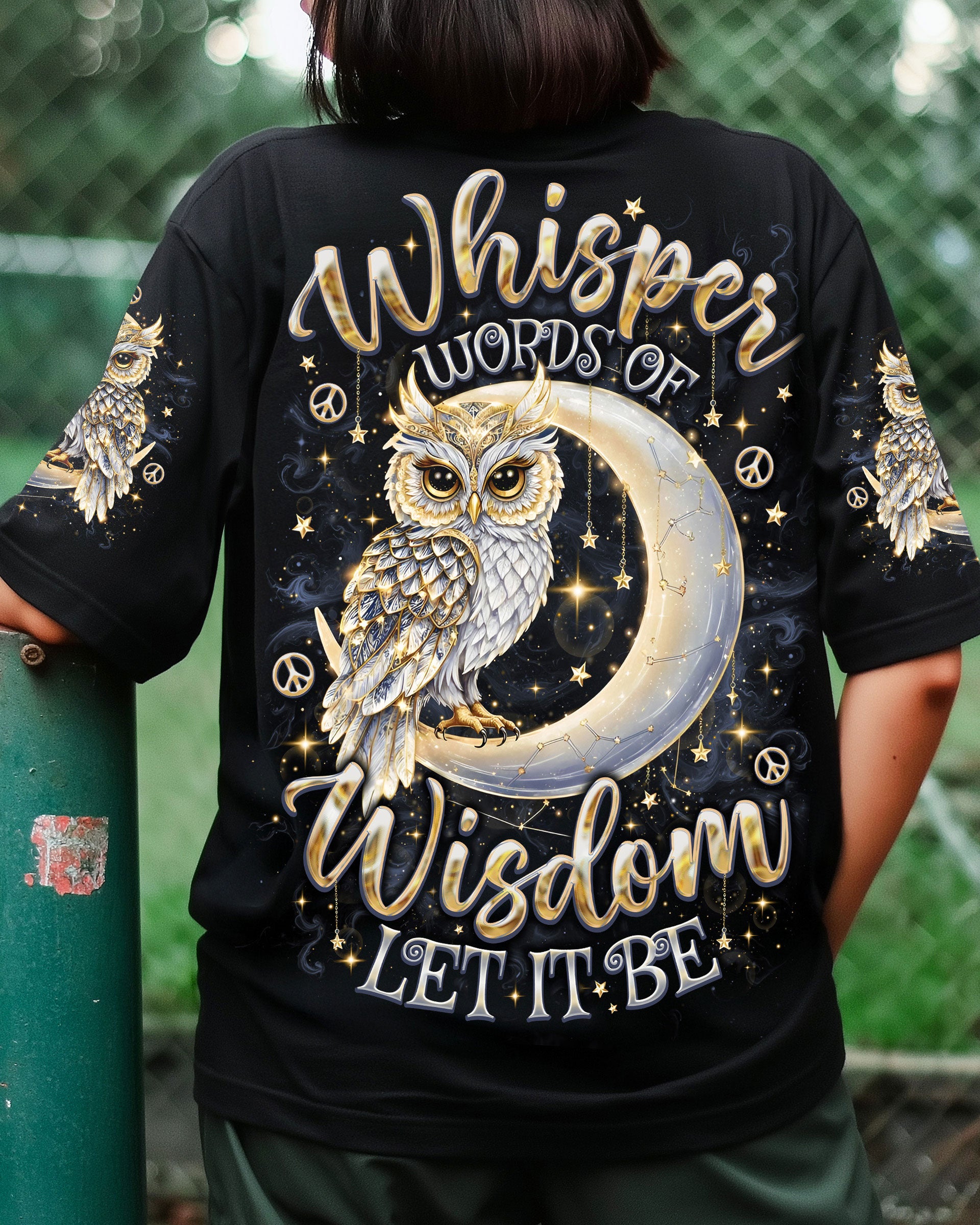 WHISPER WORDS OF WISDOM LET IT BE OWL MOON ALL OVER PRINT  - TLNO0509252