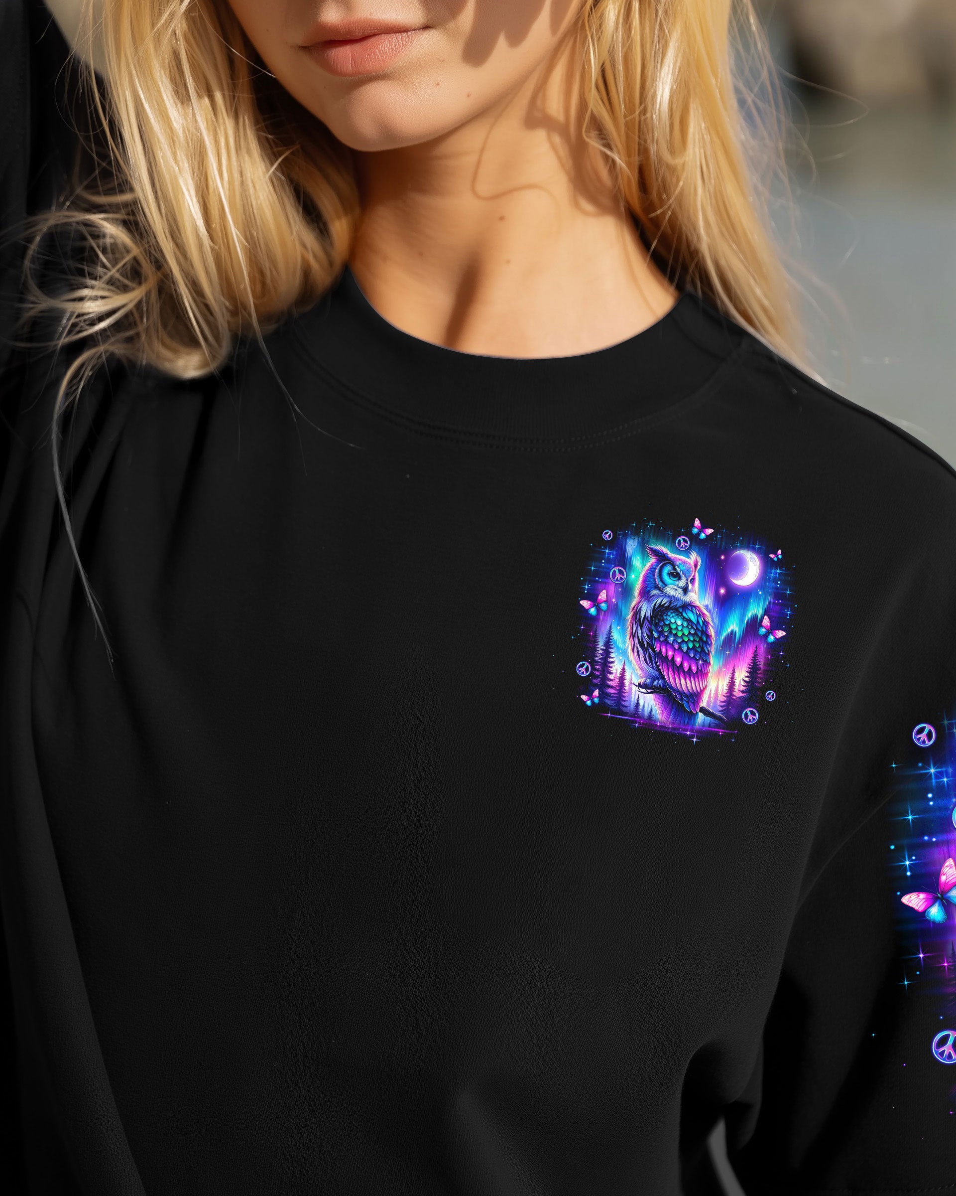 HELLO DARKNESS MY OLD FRIEND OWL ALL OVER PRINT - TLNO2309252