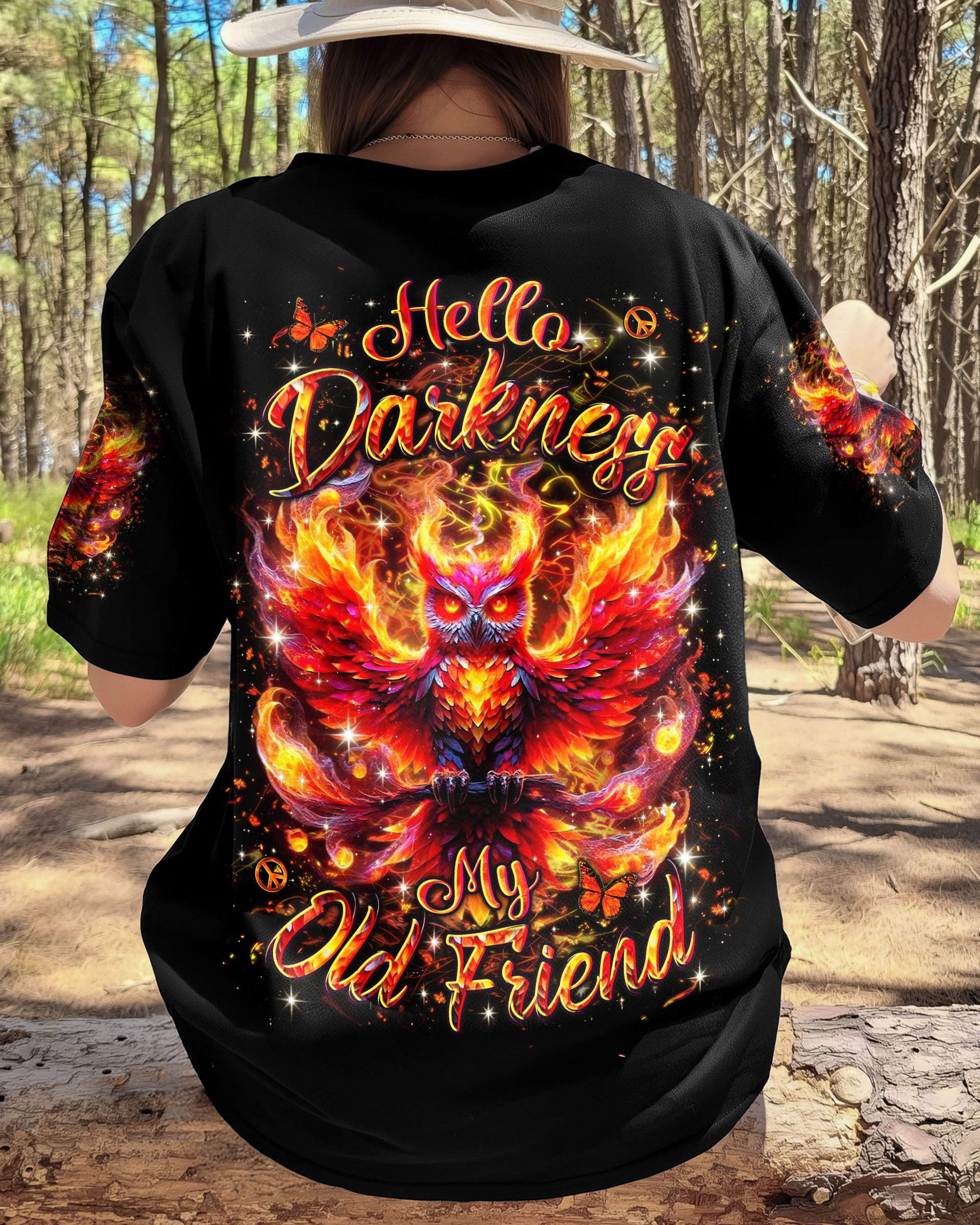 HELLO DARKNESS MY OLD FRIEND OWL ALL OVER PRINT - YHLN2909253