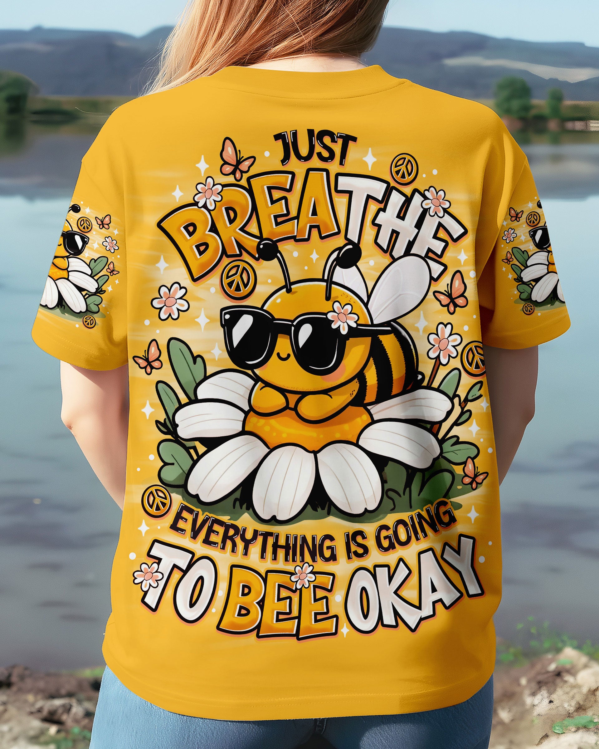JUST BREATHE BEE ALL OVER PRINT - TLNO1609252