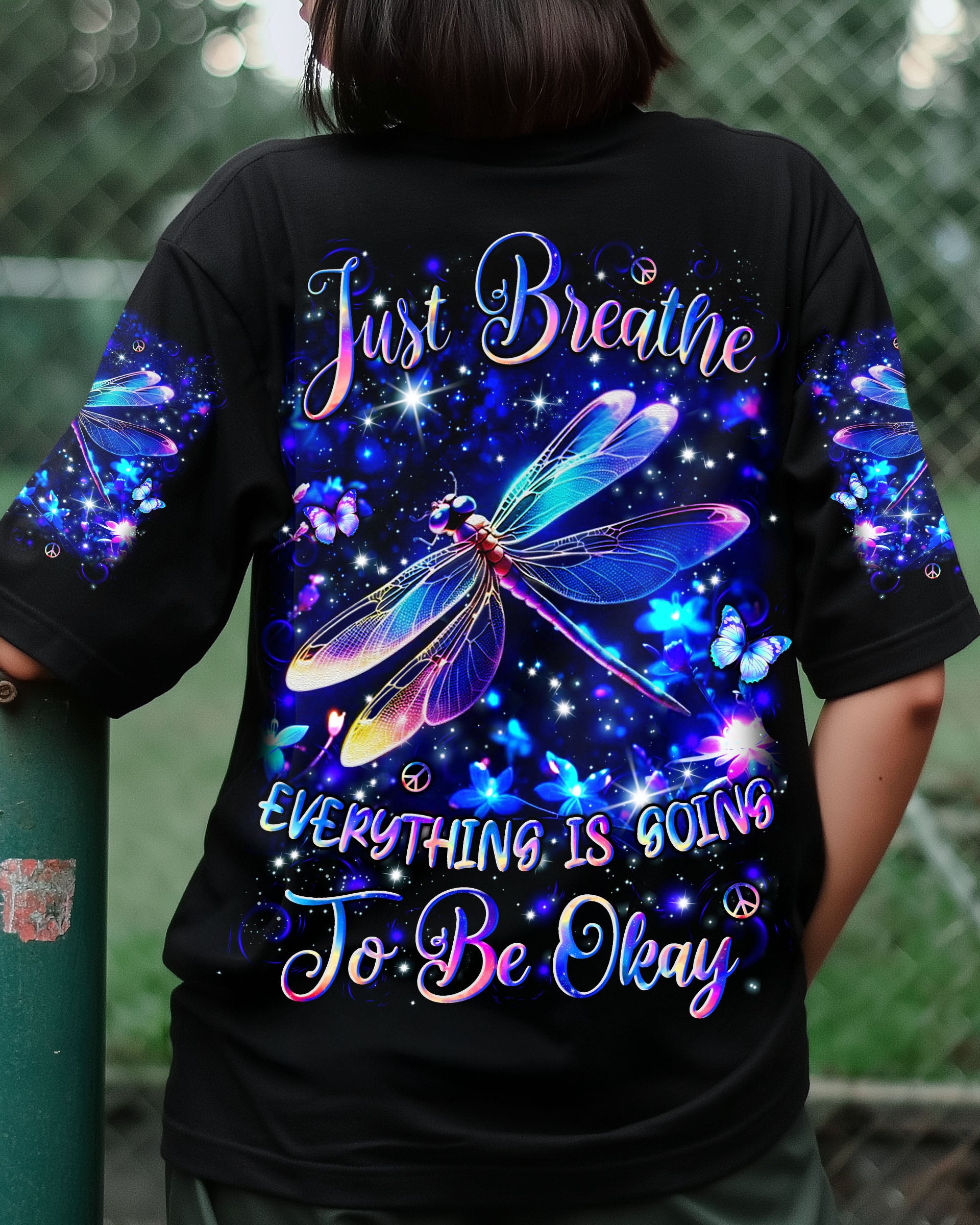 JUST BREATHE DRAGONFLY ALL OVER PRINT - YHLN1909251
