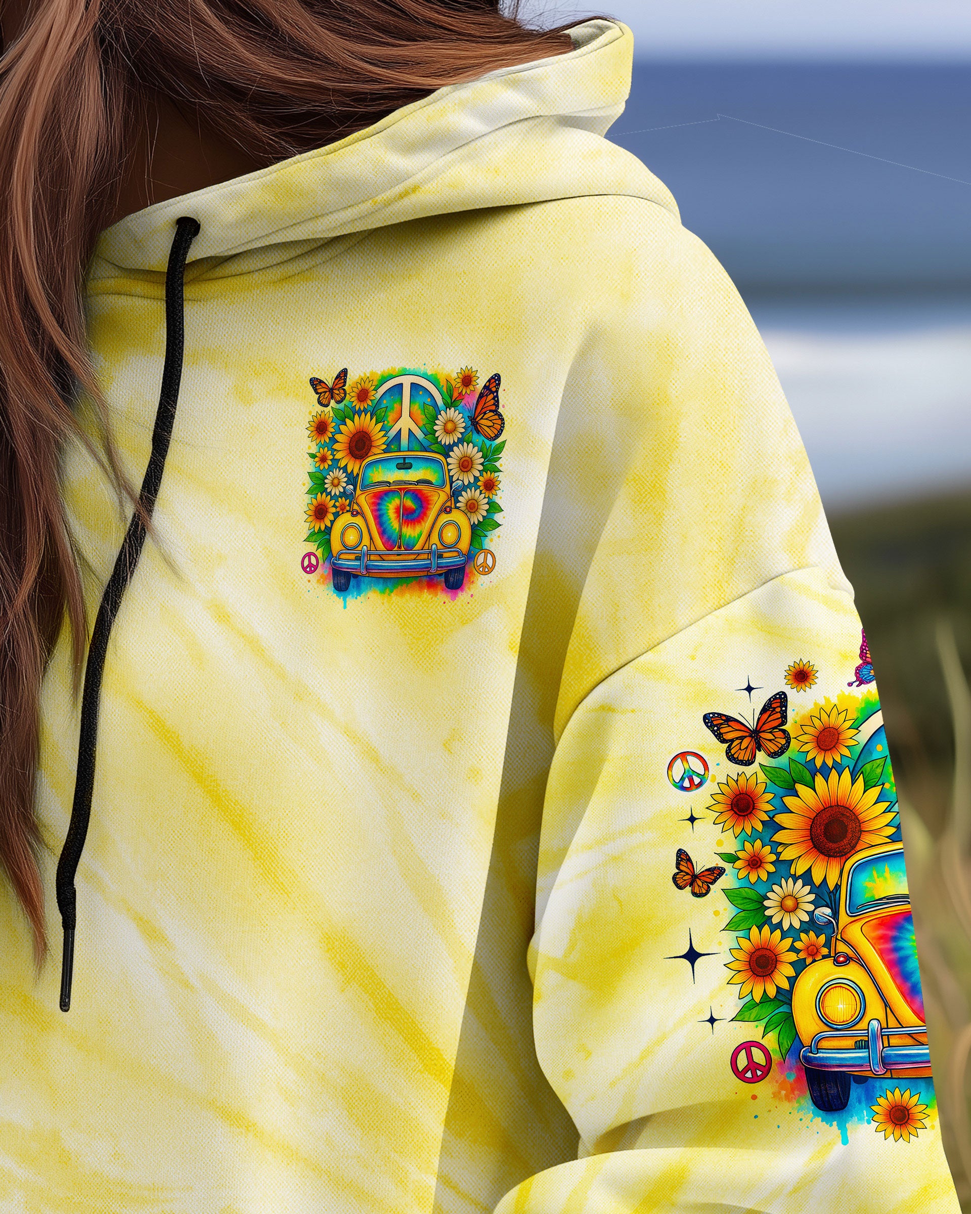 RUNNING AGAINST THE WIND CAR TIE DYE ALL OVER PRINT - TLNO2708251