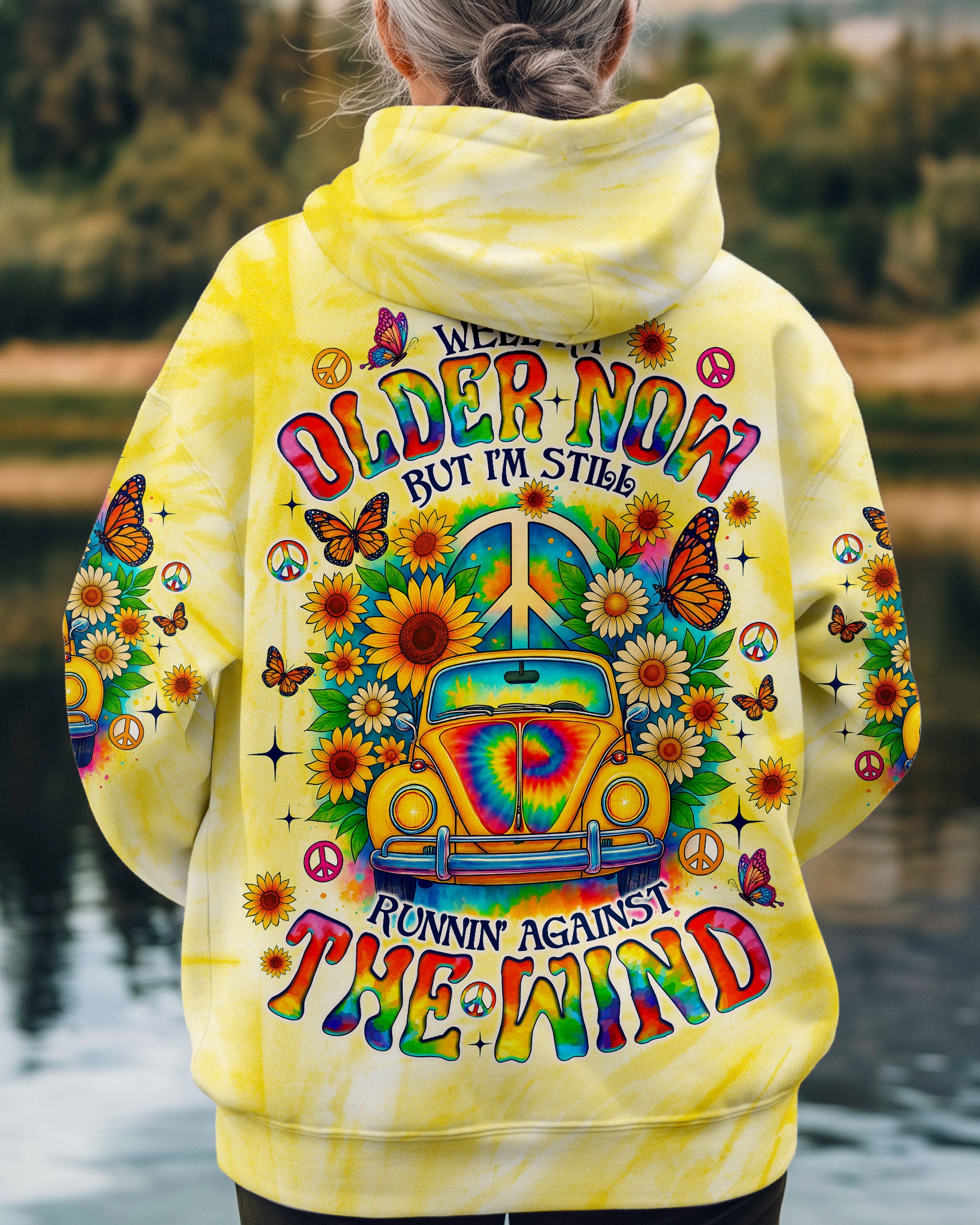 RUNNING AGAINST THE WIND CAR TIE DYE ALL OVER PRINT - TLNO2708251