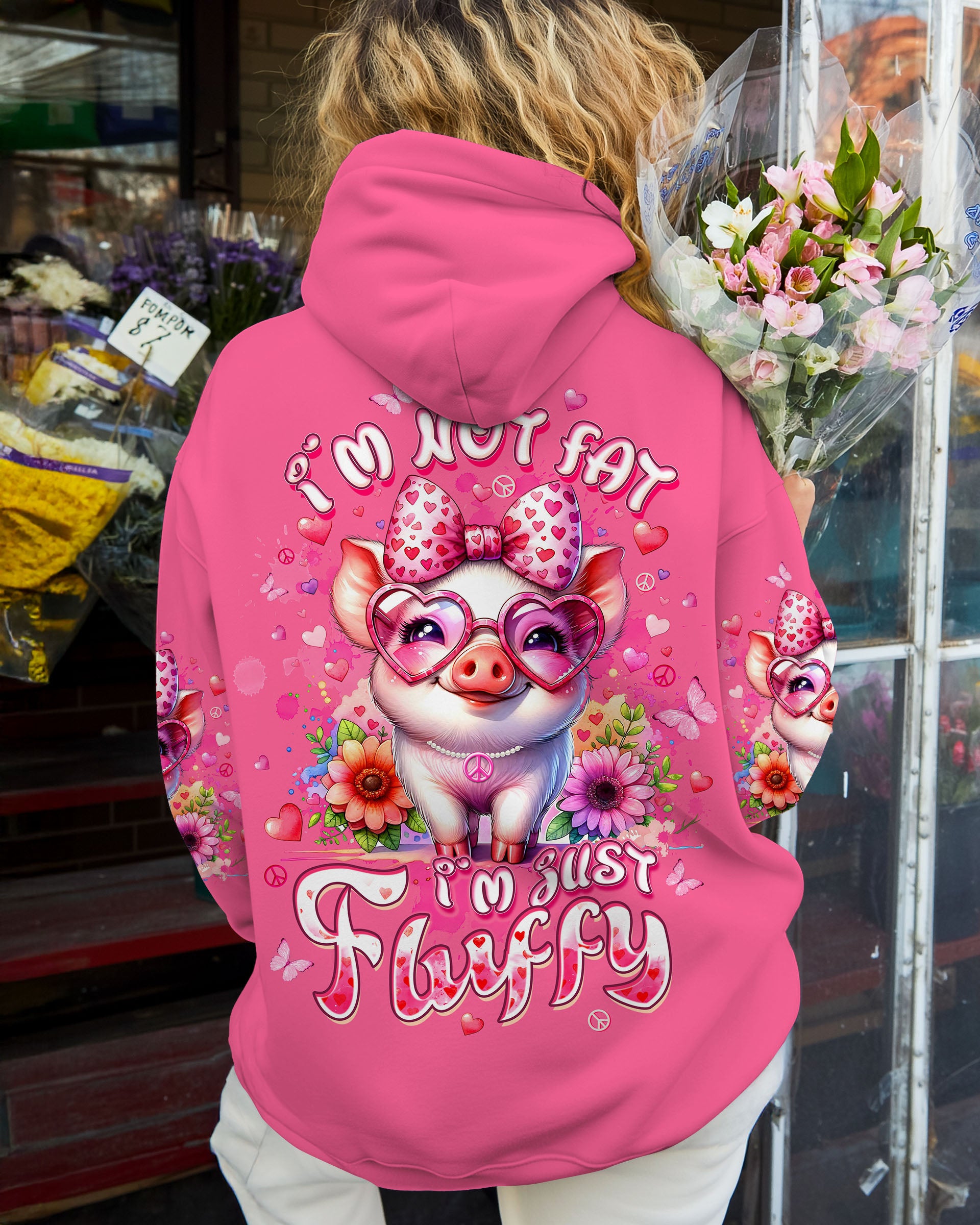 I'M JUST FLUFFY PIG ALL OVER PRINT - TLTW2508252