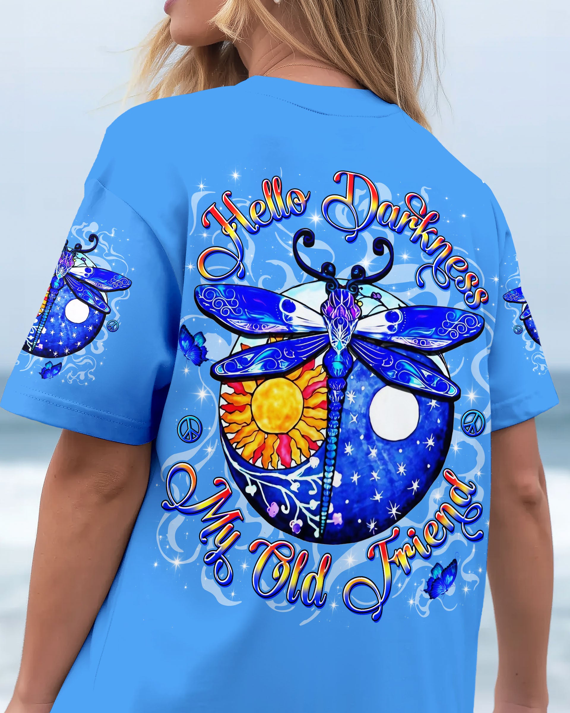 HELLO DARKNESS MY OLD FRIEND DRAGONFLY ALL OVER PRINT - YHLN2209251