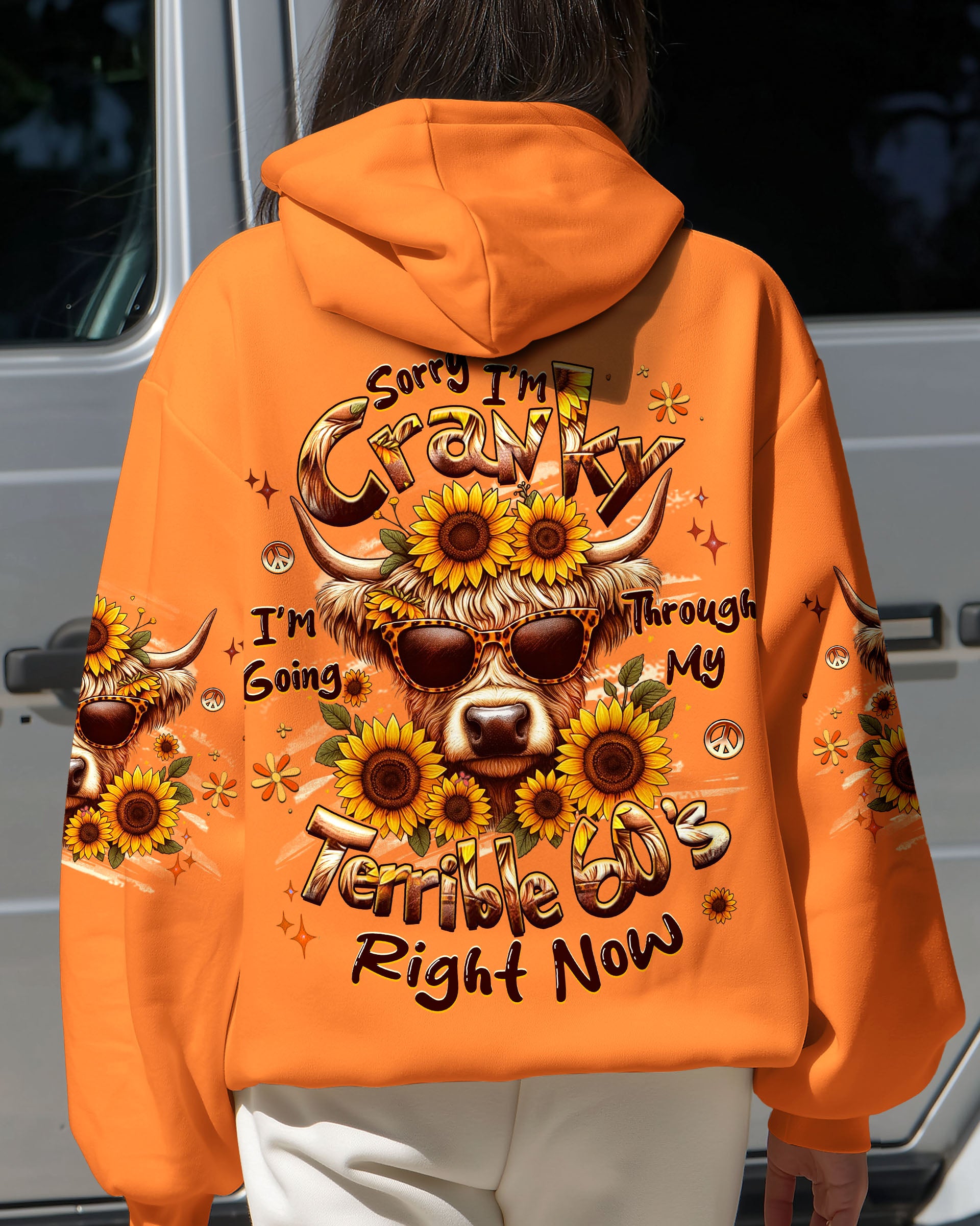 SORRY I'M CRANKY COW ALL OVER PRINT - YHHG1709251