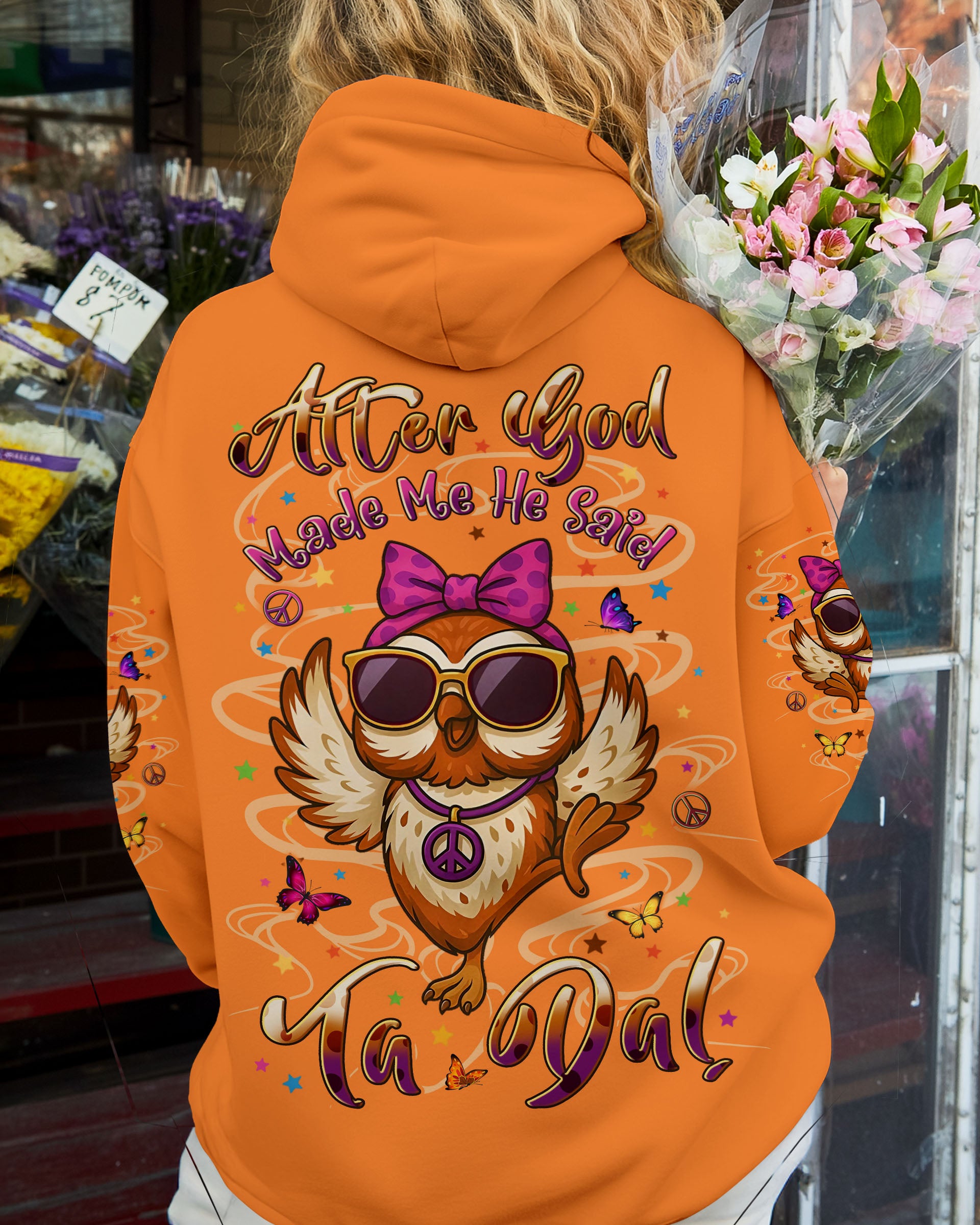 AFTER GOD MADE ME HE SAID OWL ALL OVER PRINT - YHLN2509253