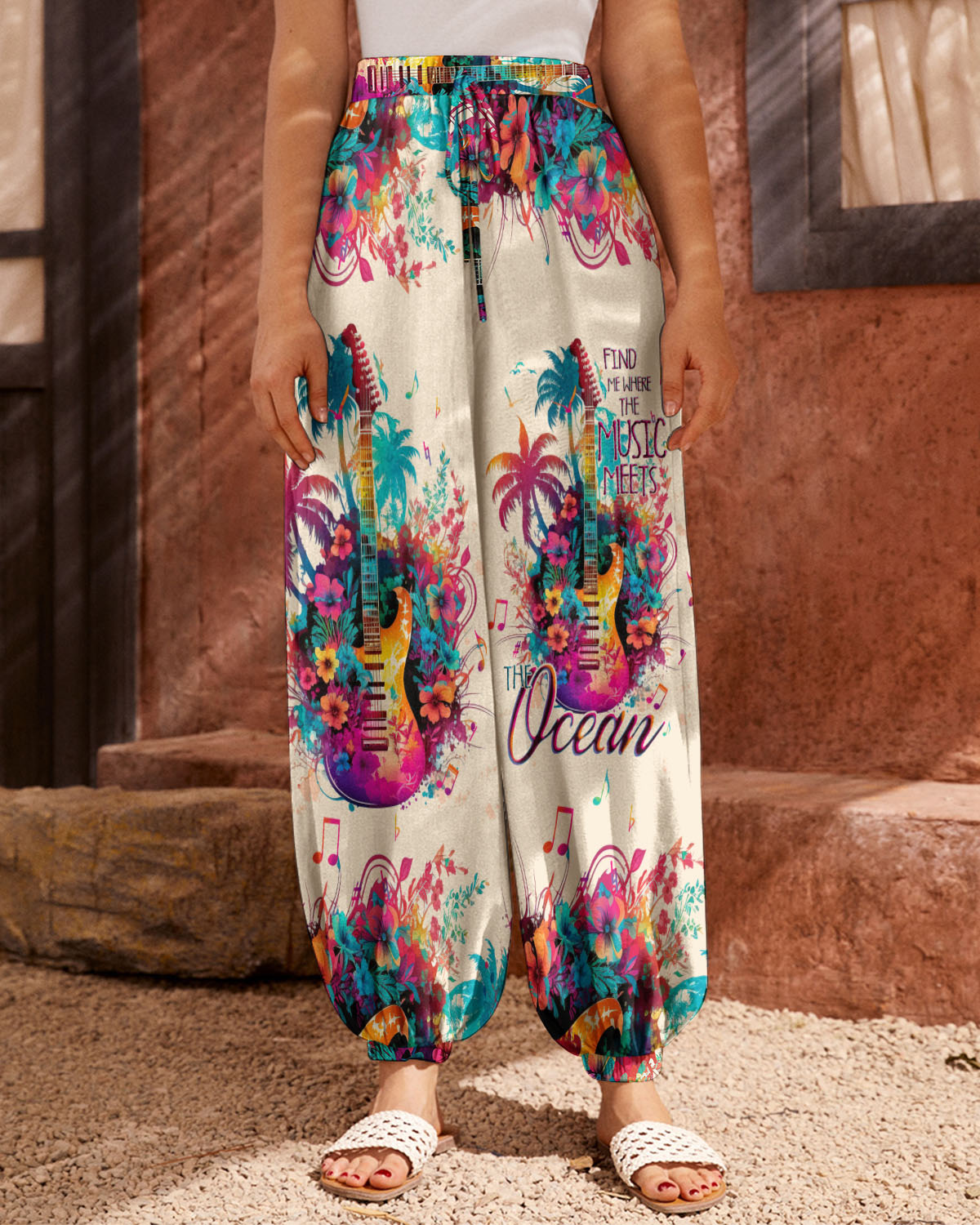 FIND ME WHERE THE MUSIC MEETS THE OCEAN GUITAR ALL OVER PRINT - TLTW1305232