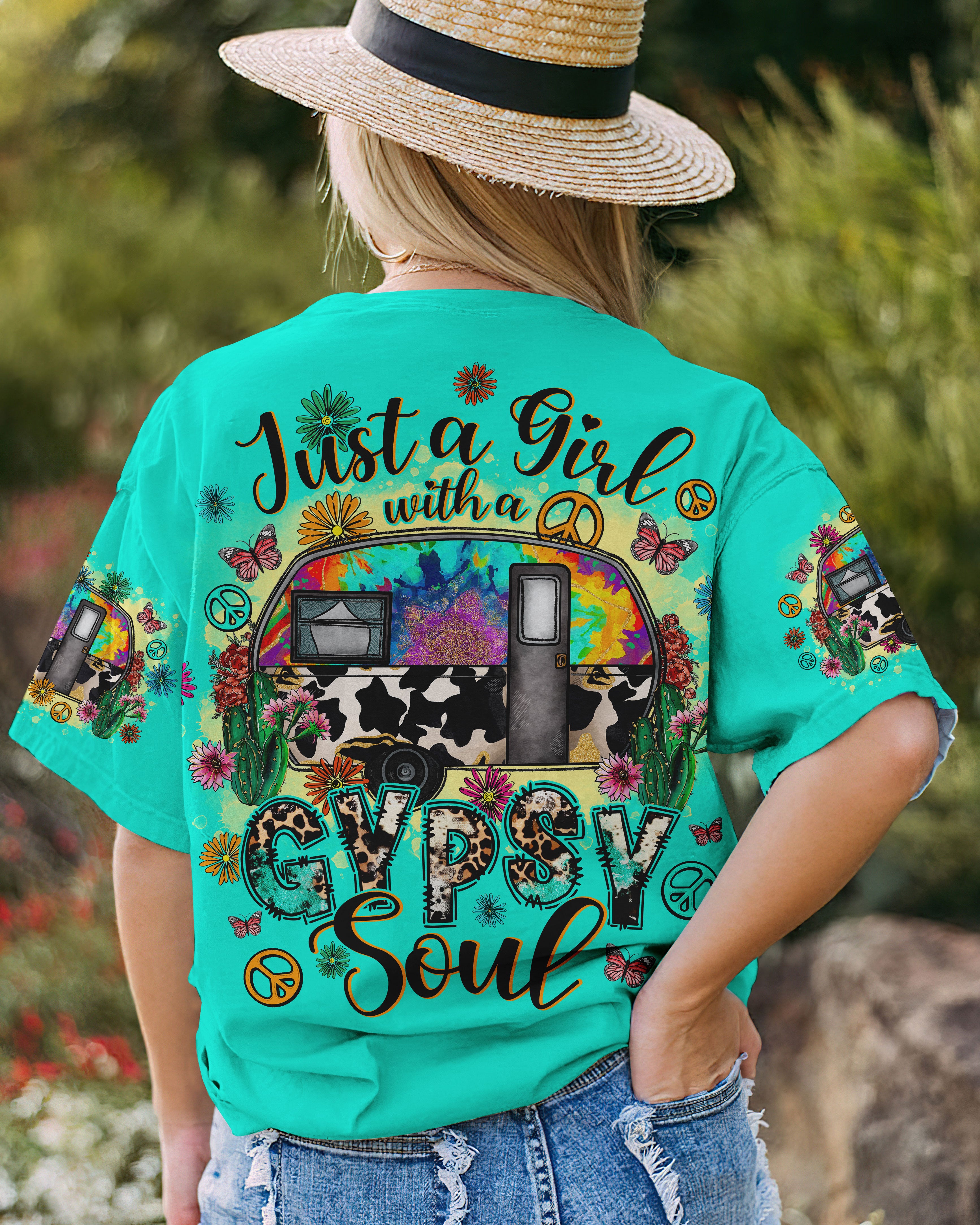 JUST A GIRL WITH A GYPSY SOUL ALL OVER PRINT - TLNO1907231