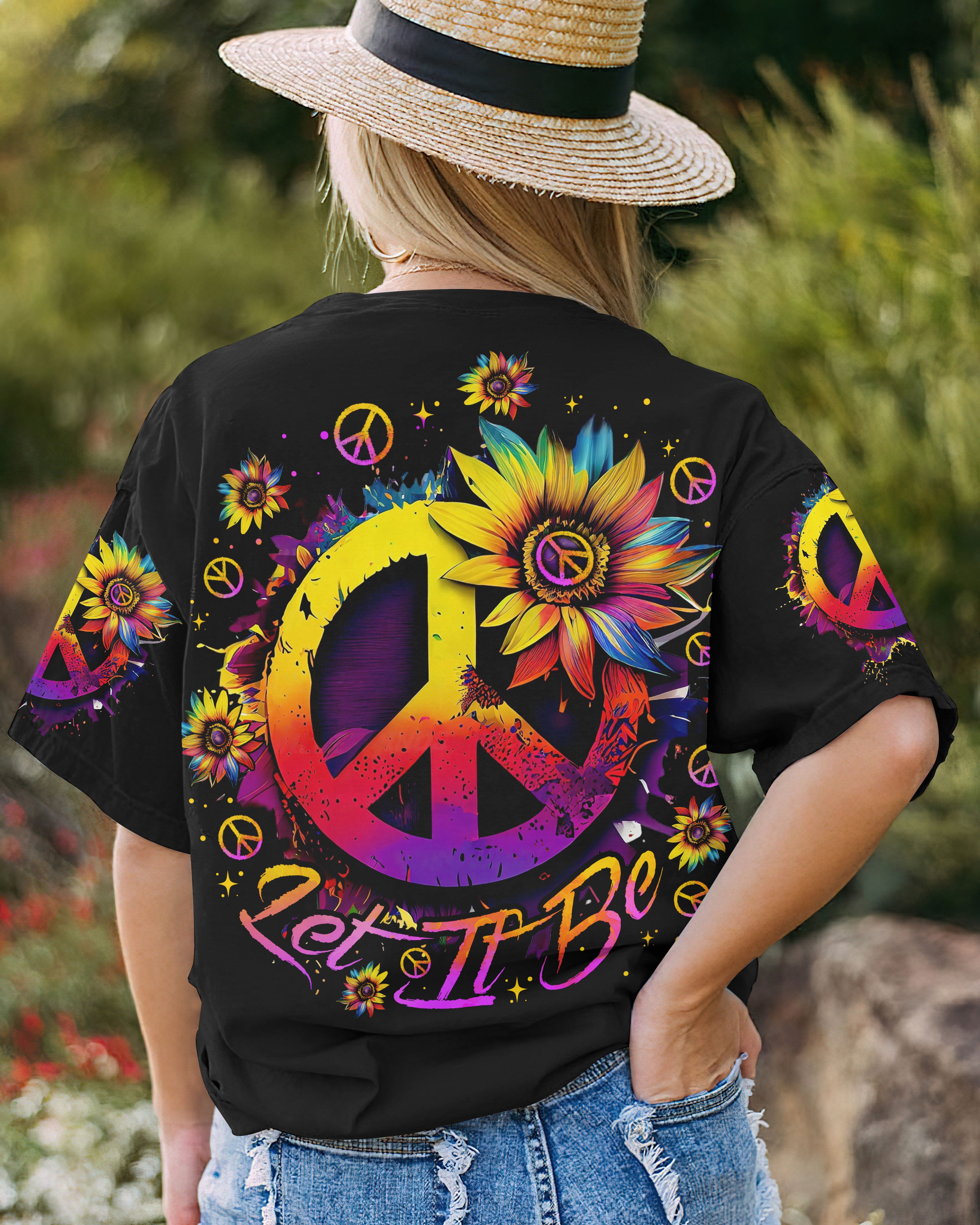 LET IT BE SUNFLOWER COLORFUL ALL OVER PRINT - TLNO1207231