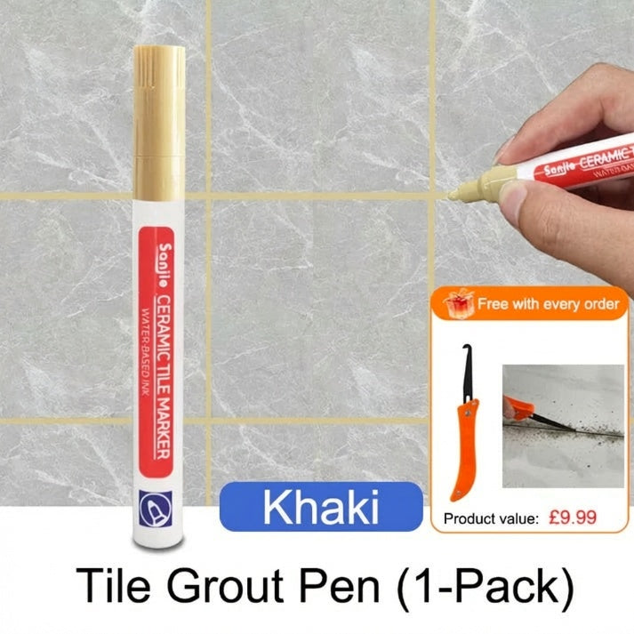 🖌️ Anti-Mould & Waterproof Joint Pen for Ceramic Tiles! 🧱