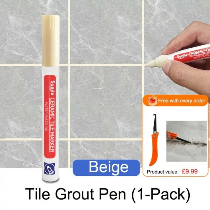 🖌️ Anti-Mould & Waterproof Joint Pen for Ceramic Tiles! 🧱
