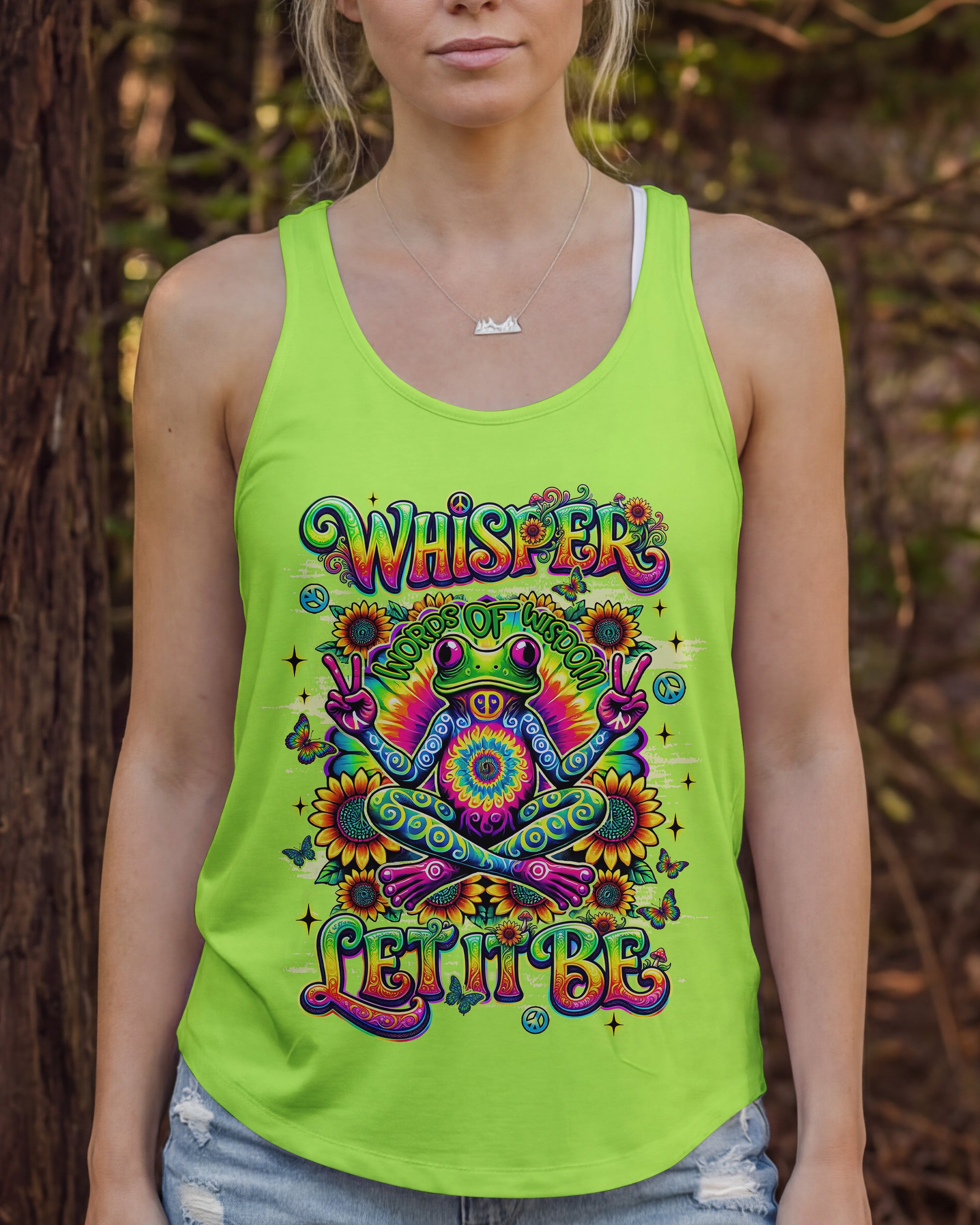 WHISPER WORDS OF WISDOM LET IT BE FROG ALL OVER PRINT   - TLNT2403263