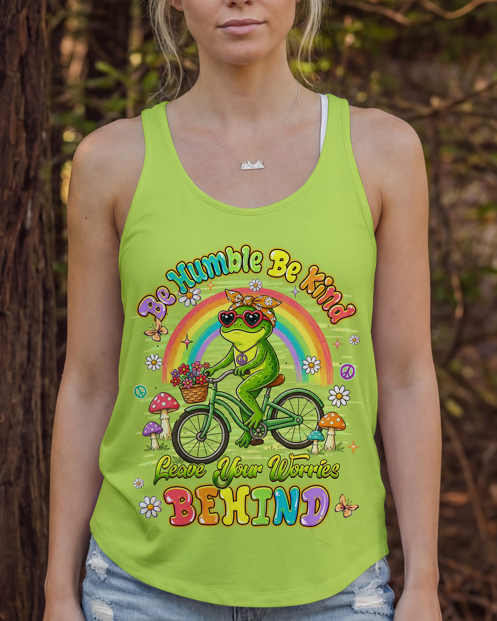 BE HUMBLE BE KIND FROG ALL OVER PRINT  - TLHG0707261